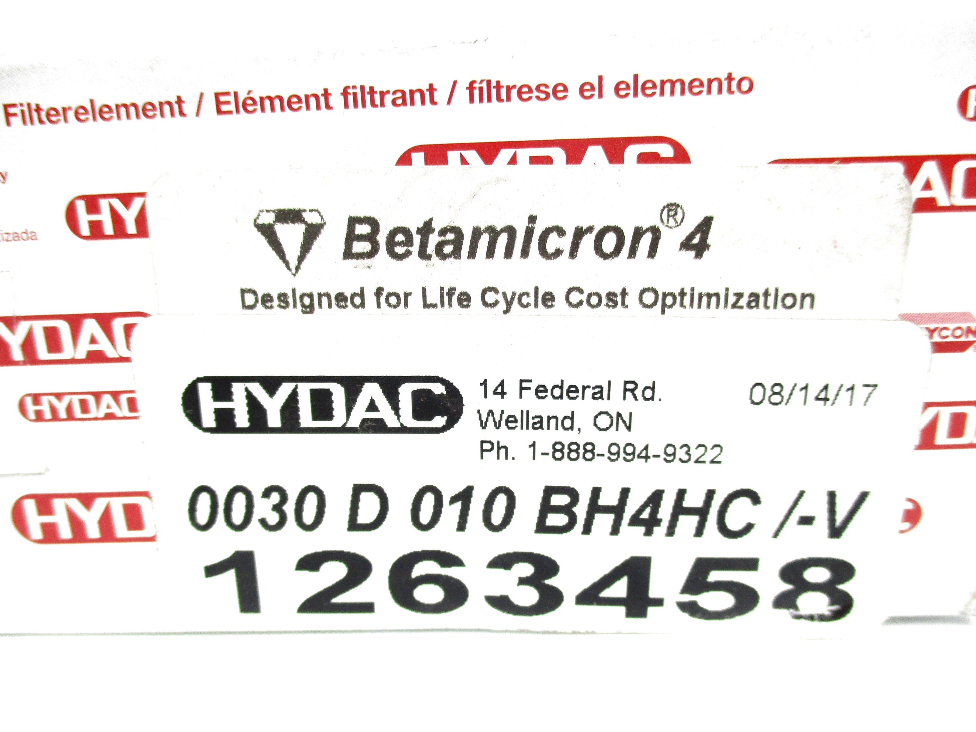 HYDAC 0030D010BH4HC/-V NSMP