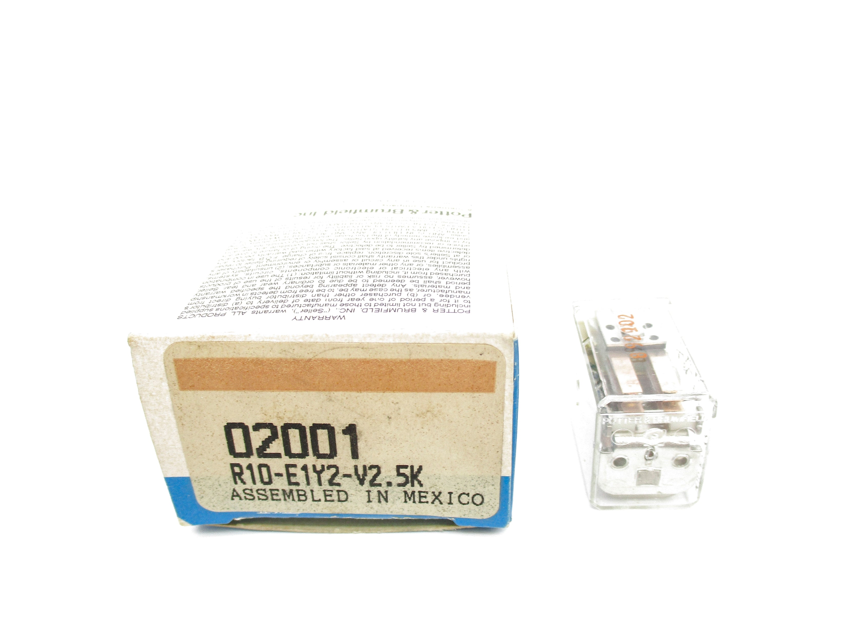 POTTER & BRUMFIELD R10-E1-Y2-V2.5K 2A 120VAC NSMP