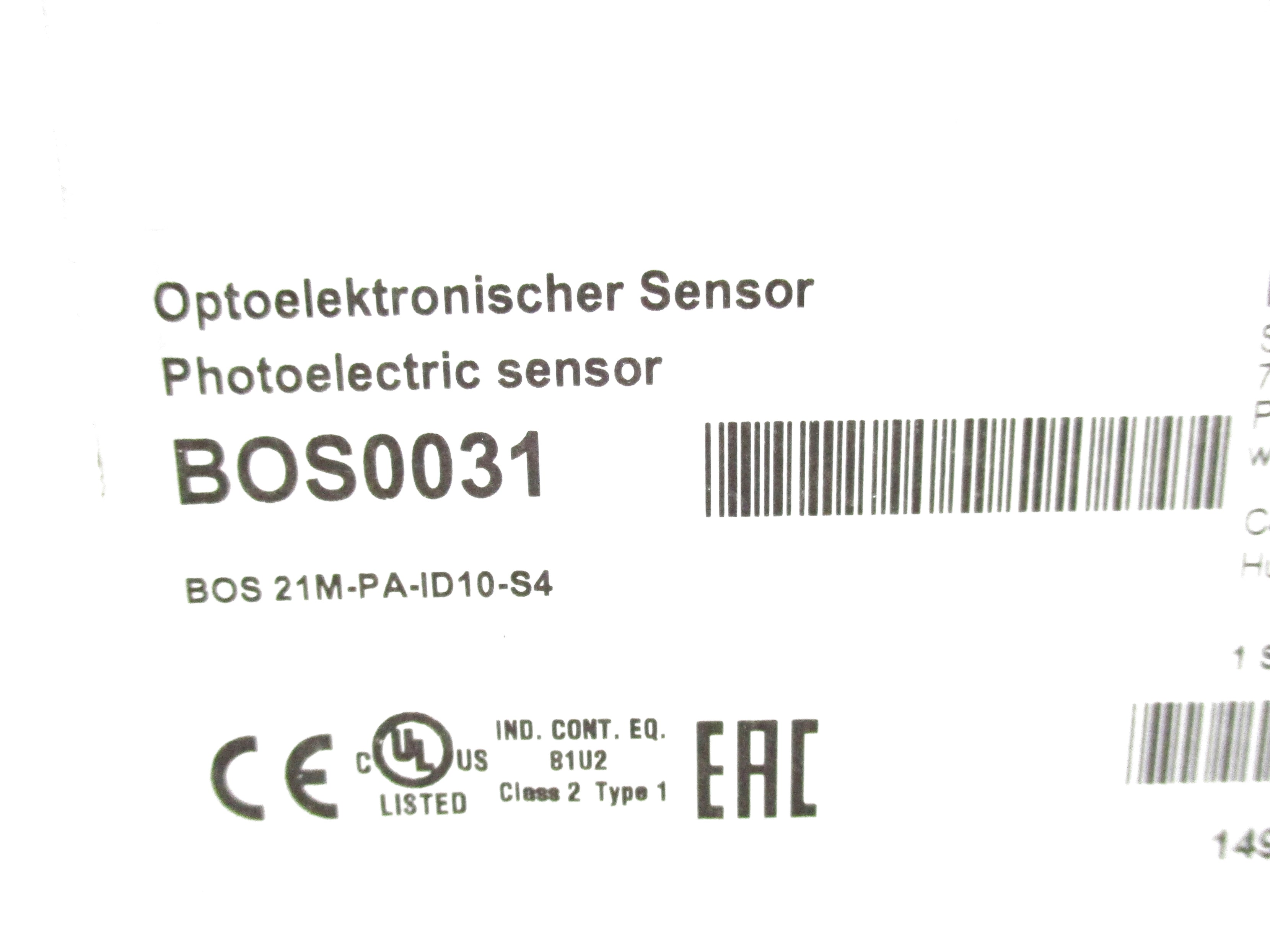 BALLUFF BOS21M-PA-ID10-S4 NSFS