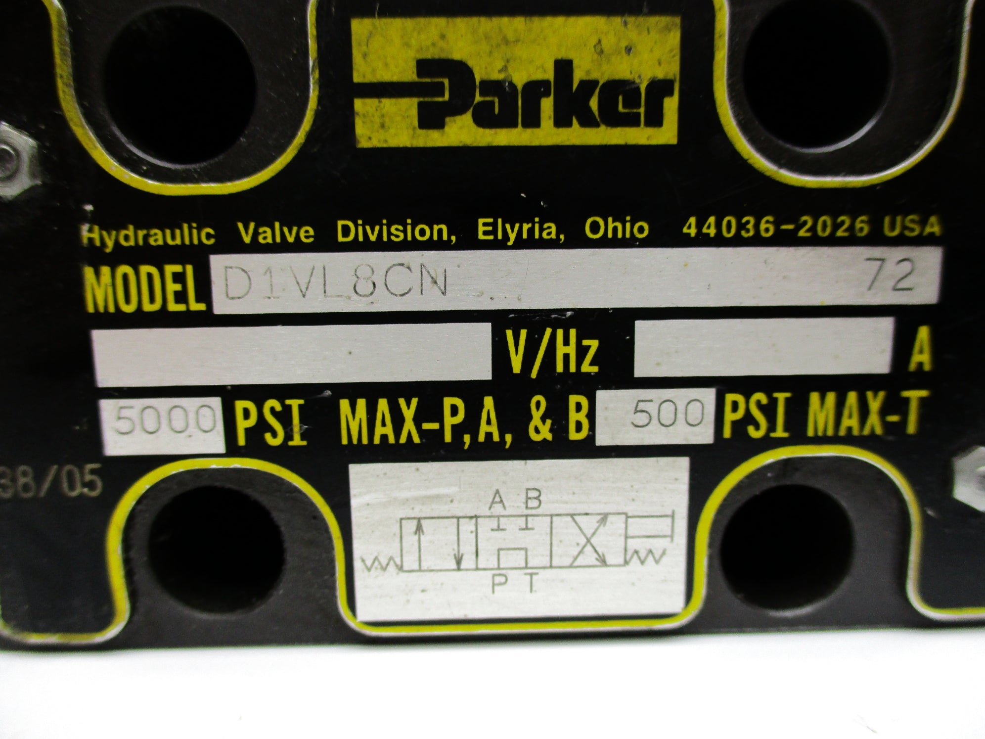 PARKER D1VL8CN72 5000PSI NSNP