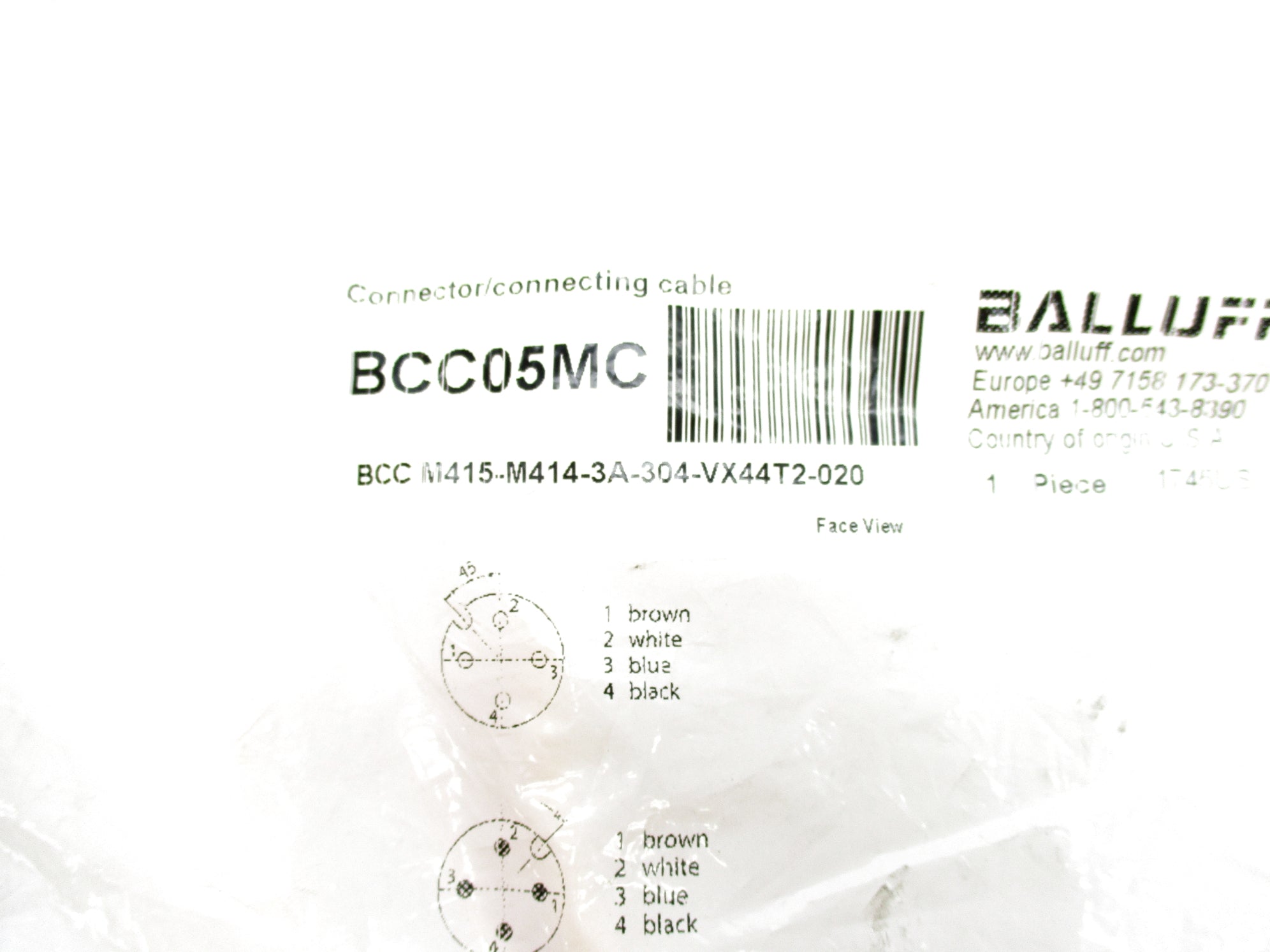 BALLUFF BCCM415-M414-3A-304-VX44T2-020 NSMP