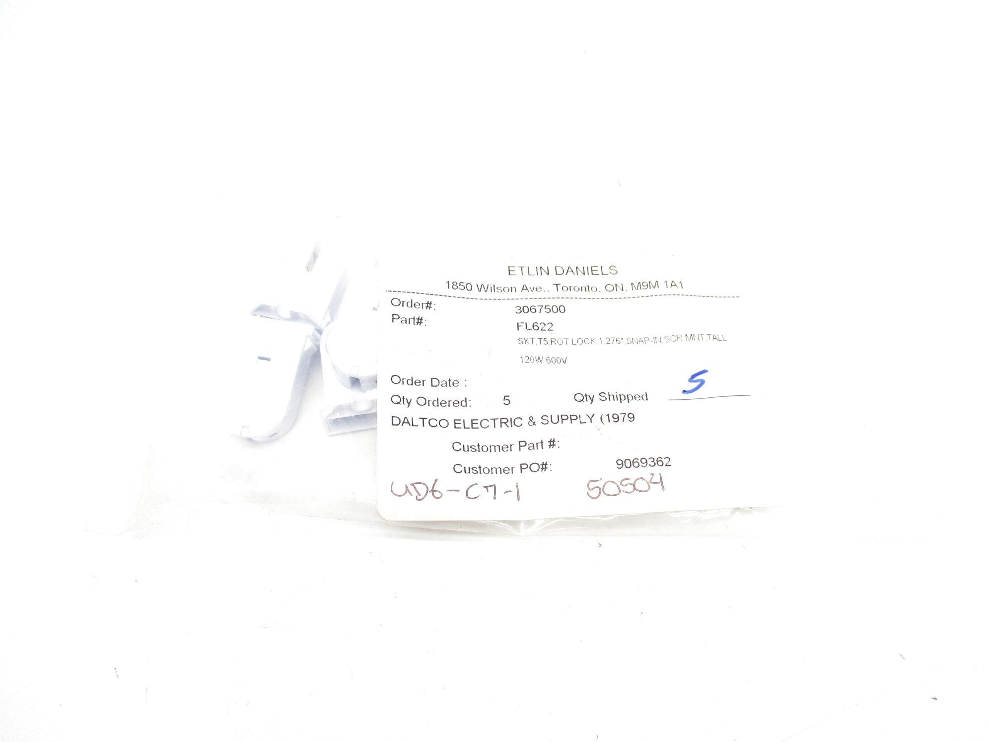 ETLIN DANIELS FL622 (PKG OF 5) NSMP