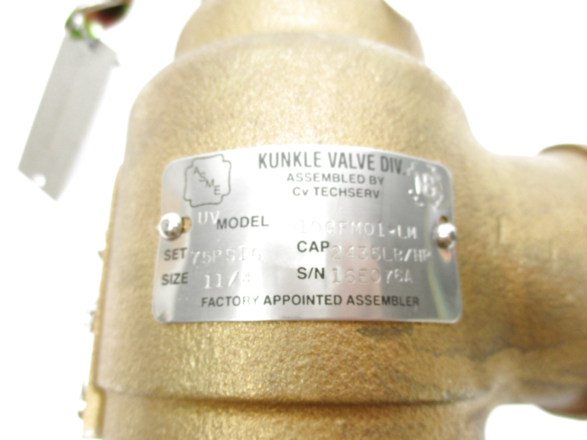 KUNKLE 6010GFM01-LM 75PSIG NSNP