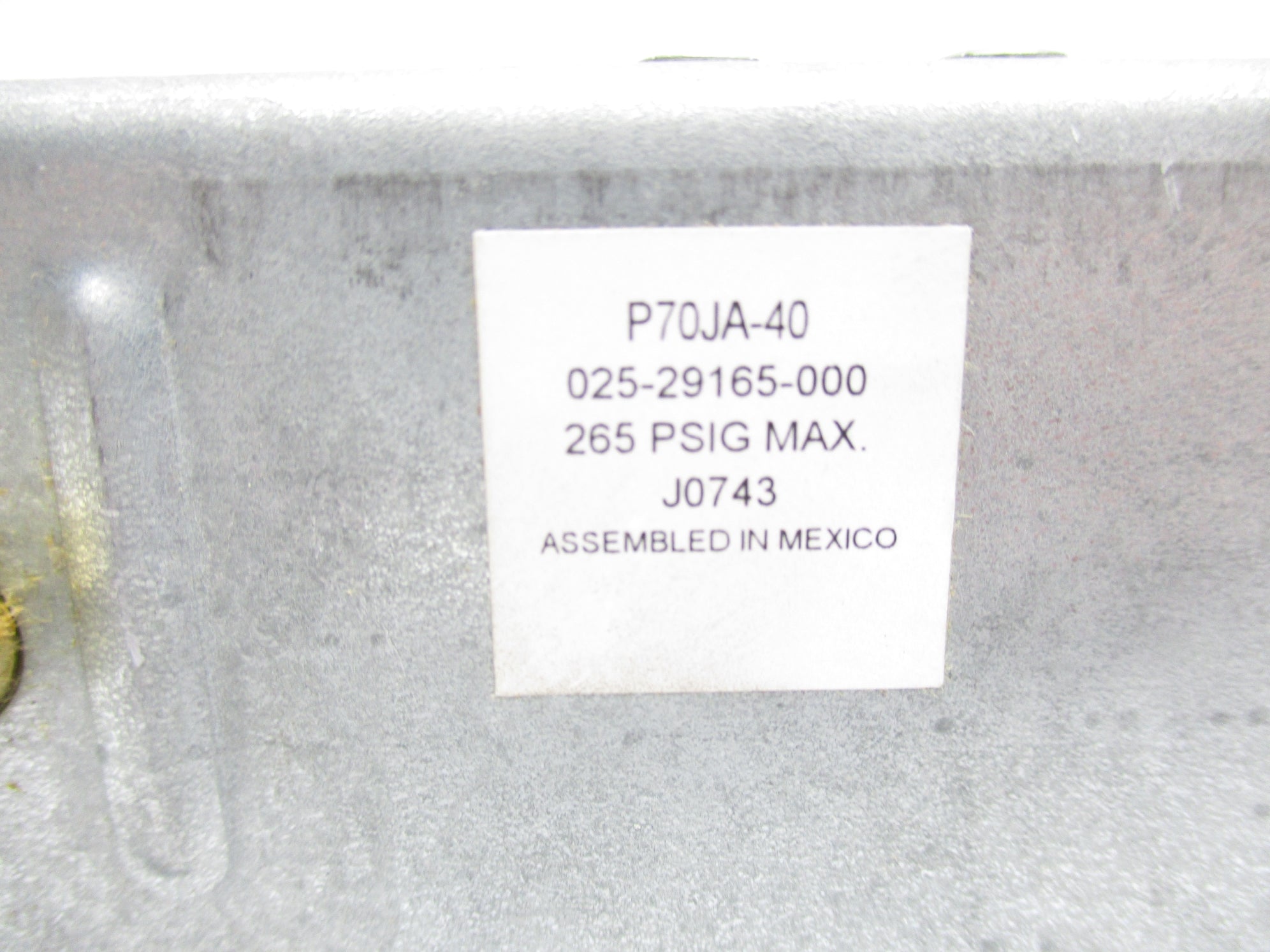 JOHNSON CONTROLS P70JA-40 250PSIG NSNP