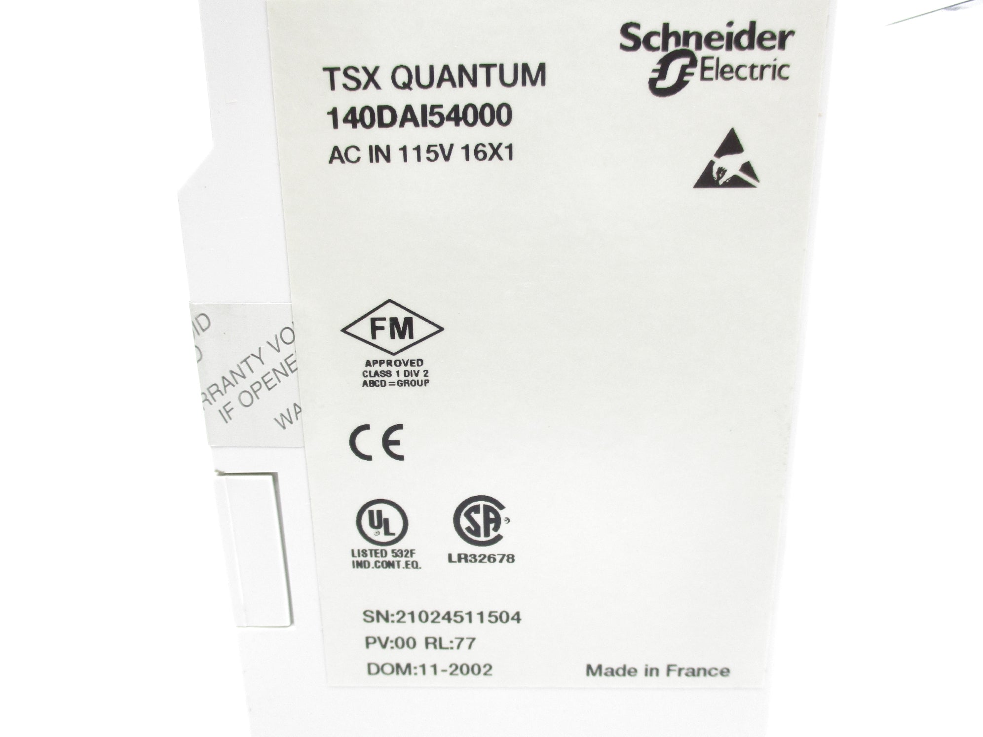 SCHNEIDER AUTOMATION 140DAI54000 NSNP