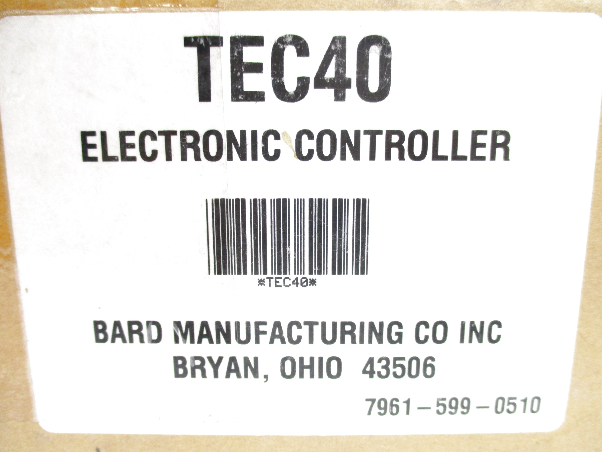 BARD MANUFACTURING TEC40 NSMP
