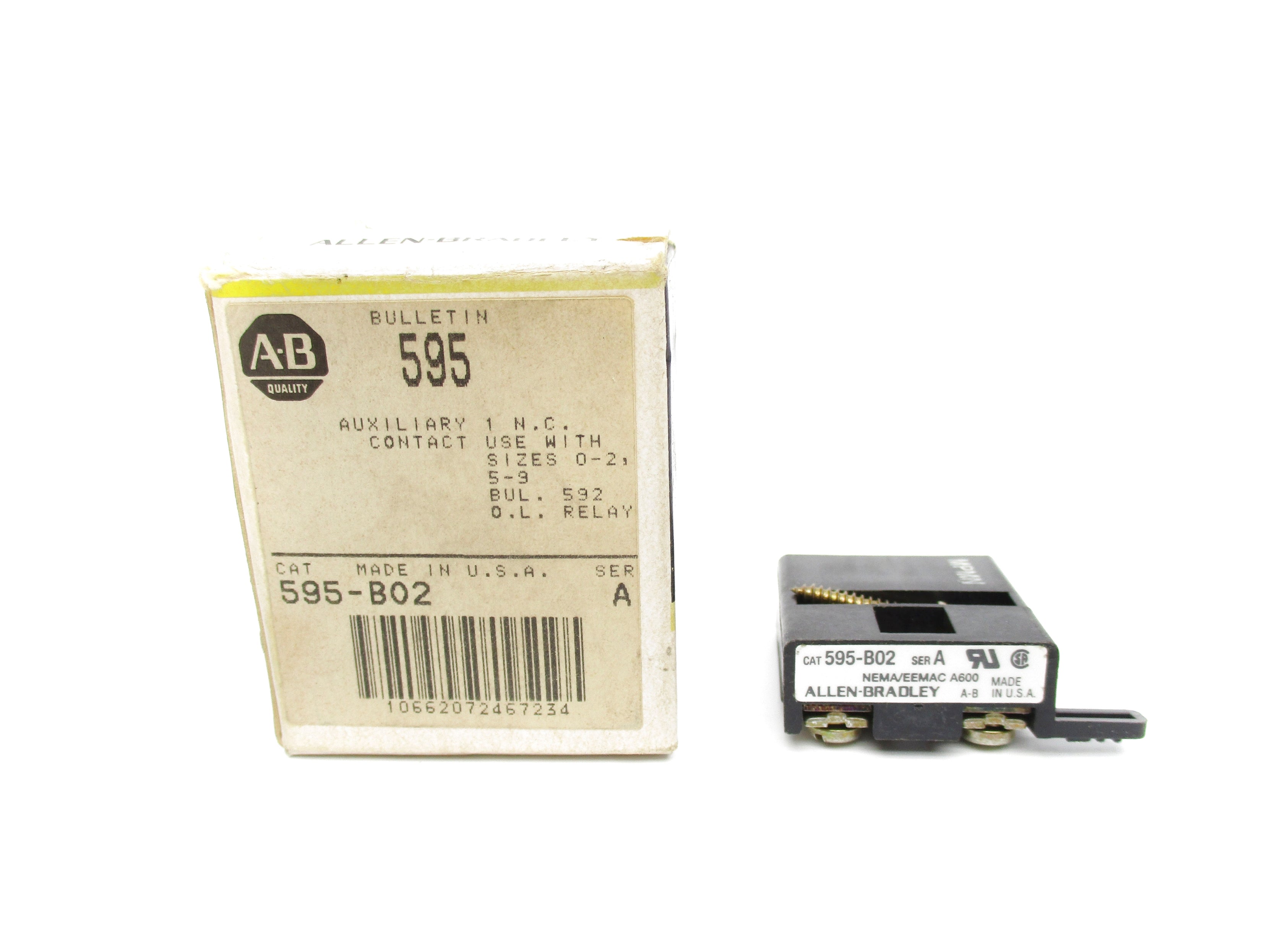 INDUSTRIAL SPARE PART 595-B02 SER. A (BK/YL) NSMP