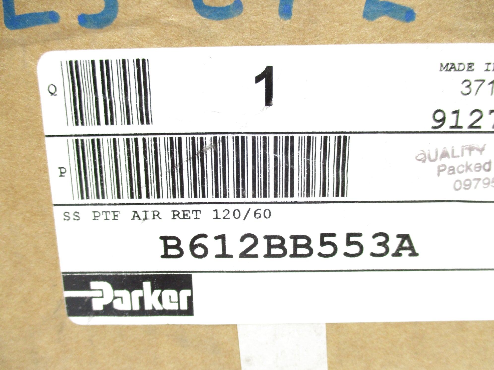 PARKER B612BB553A 145PSI 120/60 NSMP