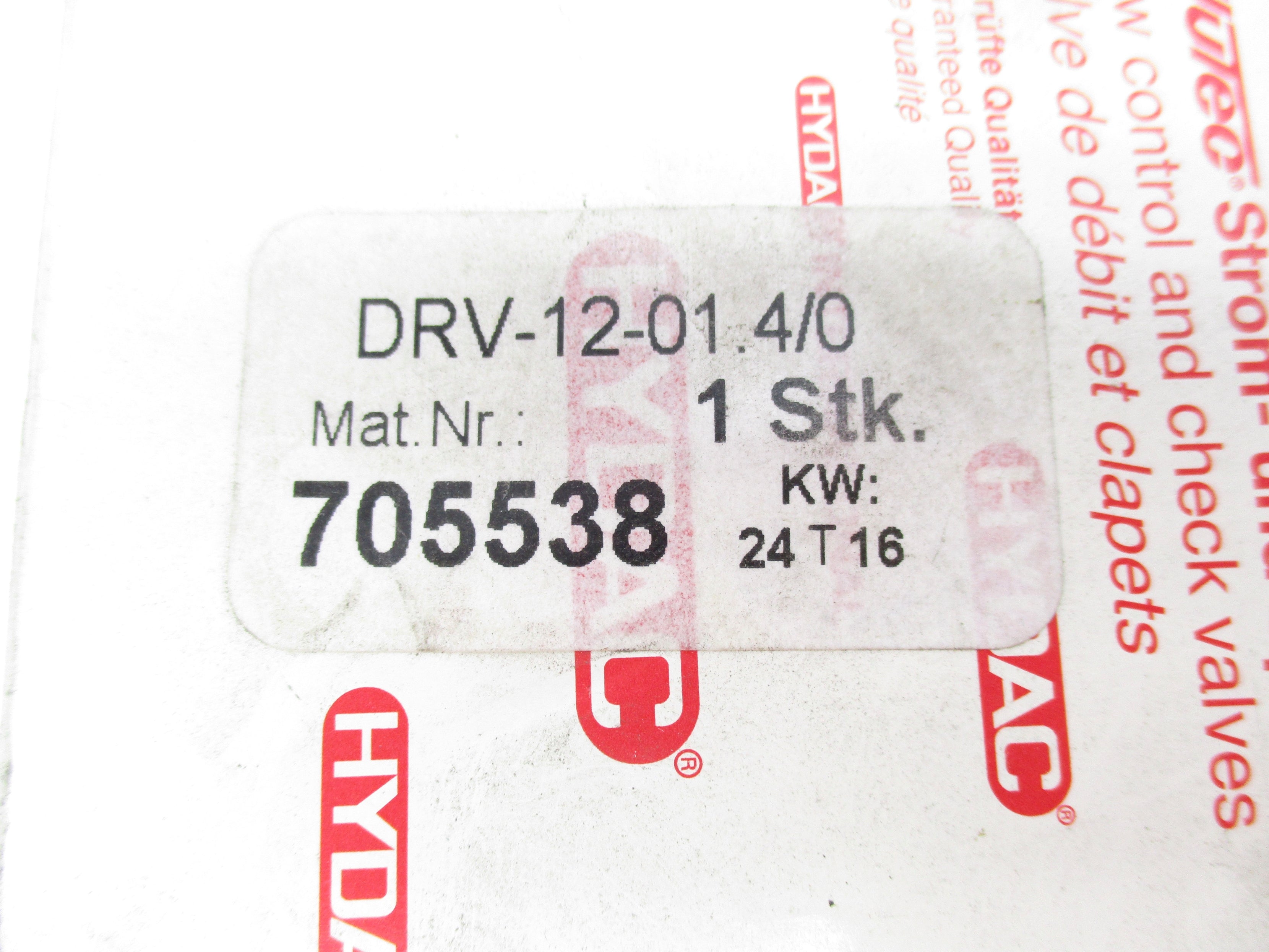 HYDAC DRV-12-01.4/0 NSMP