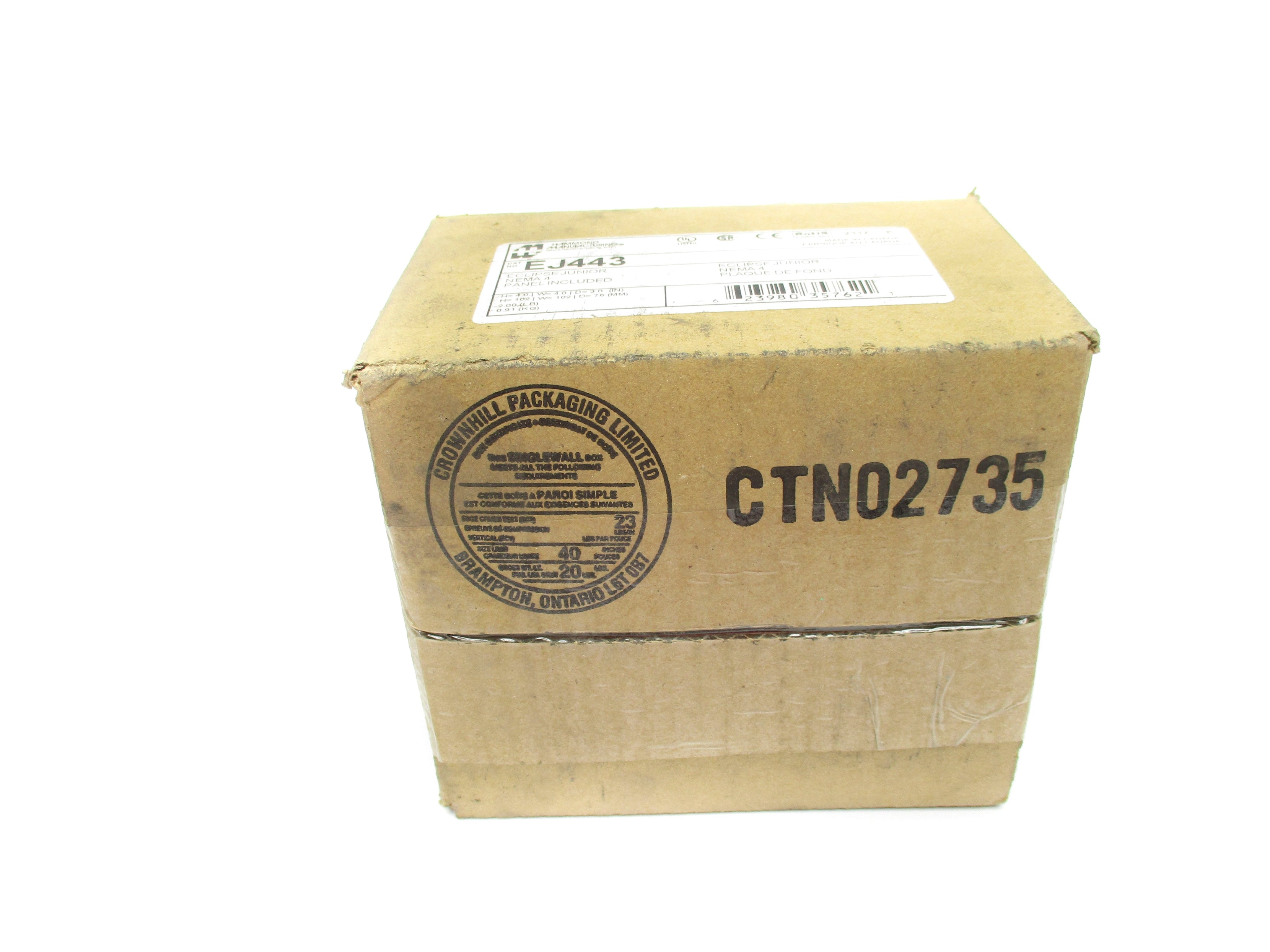 HAMMOND MANUFACTURING EJ443 NSFS