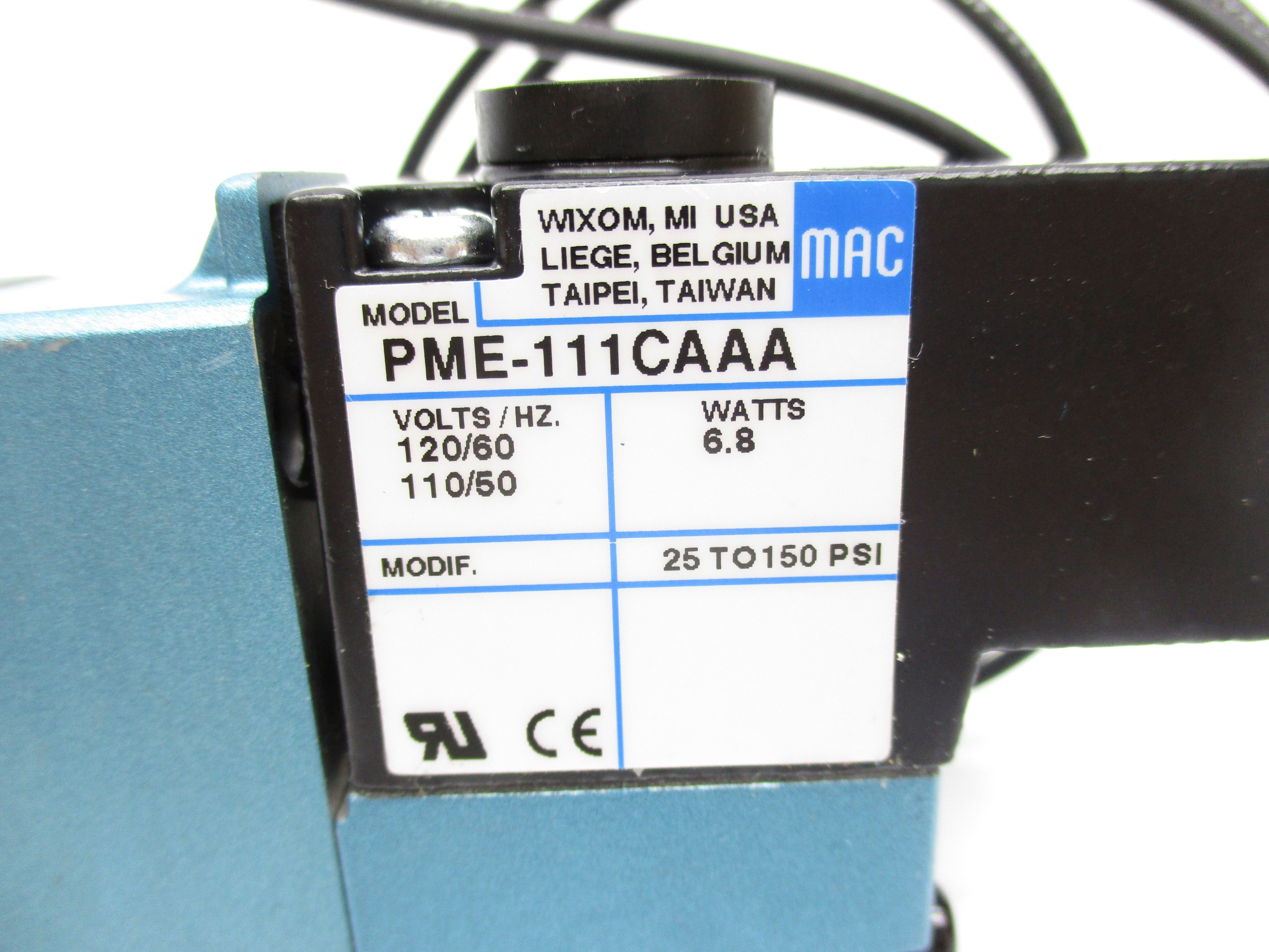 MAC 811C-PM-111CA-132 1250PSI 110/120V NSMP