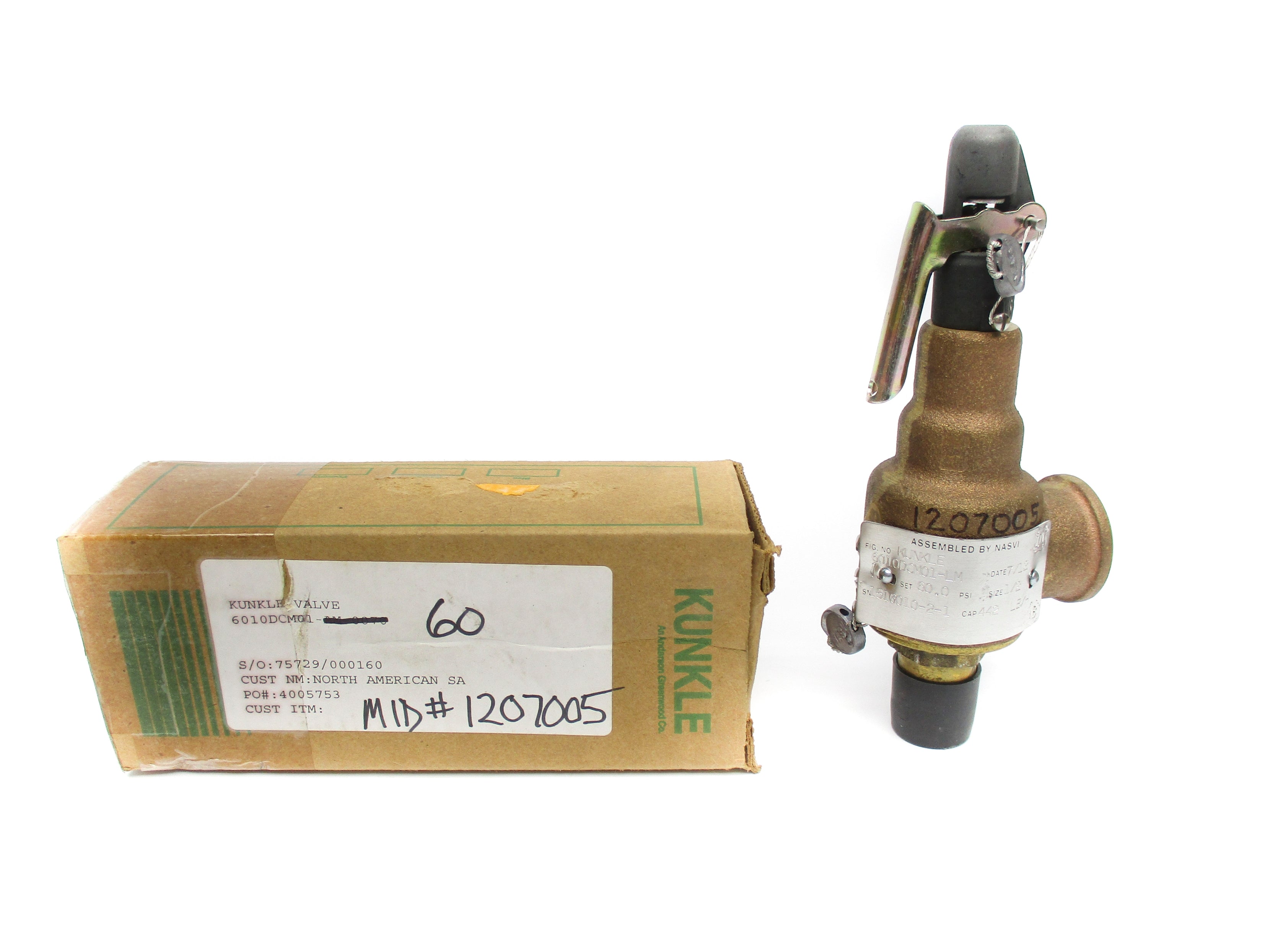 KUNKLE 6010DCM01-LM 60.0PSI NSMP