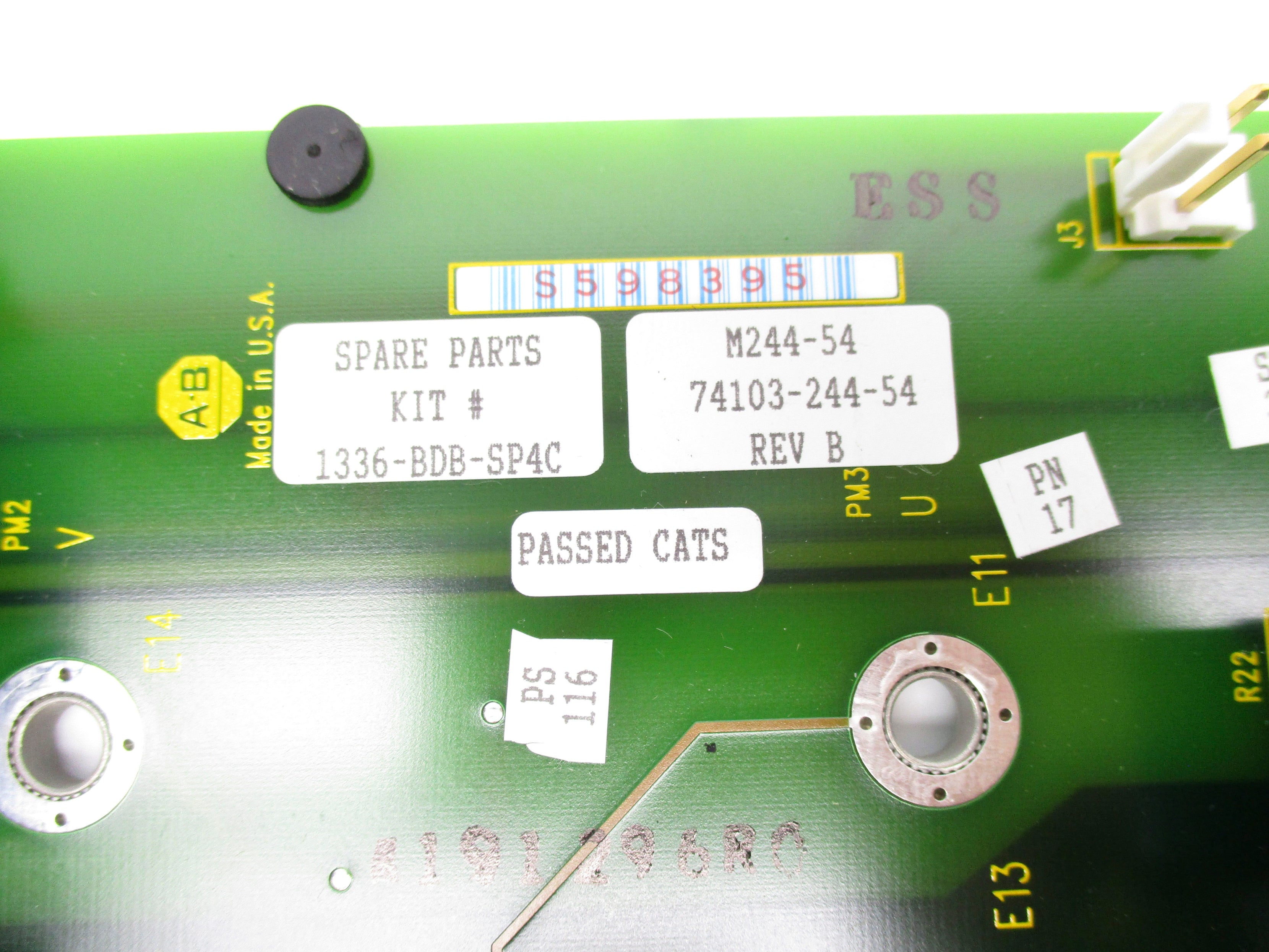 INDUSTRIAL SPARE PART 74103-244-54 REV. B NSNP