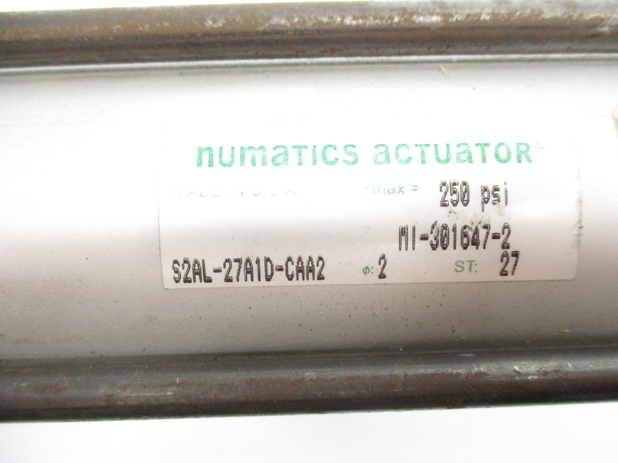 NUMATICS S2AL-27A1D-CAA2 250PSI NSNP
