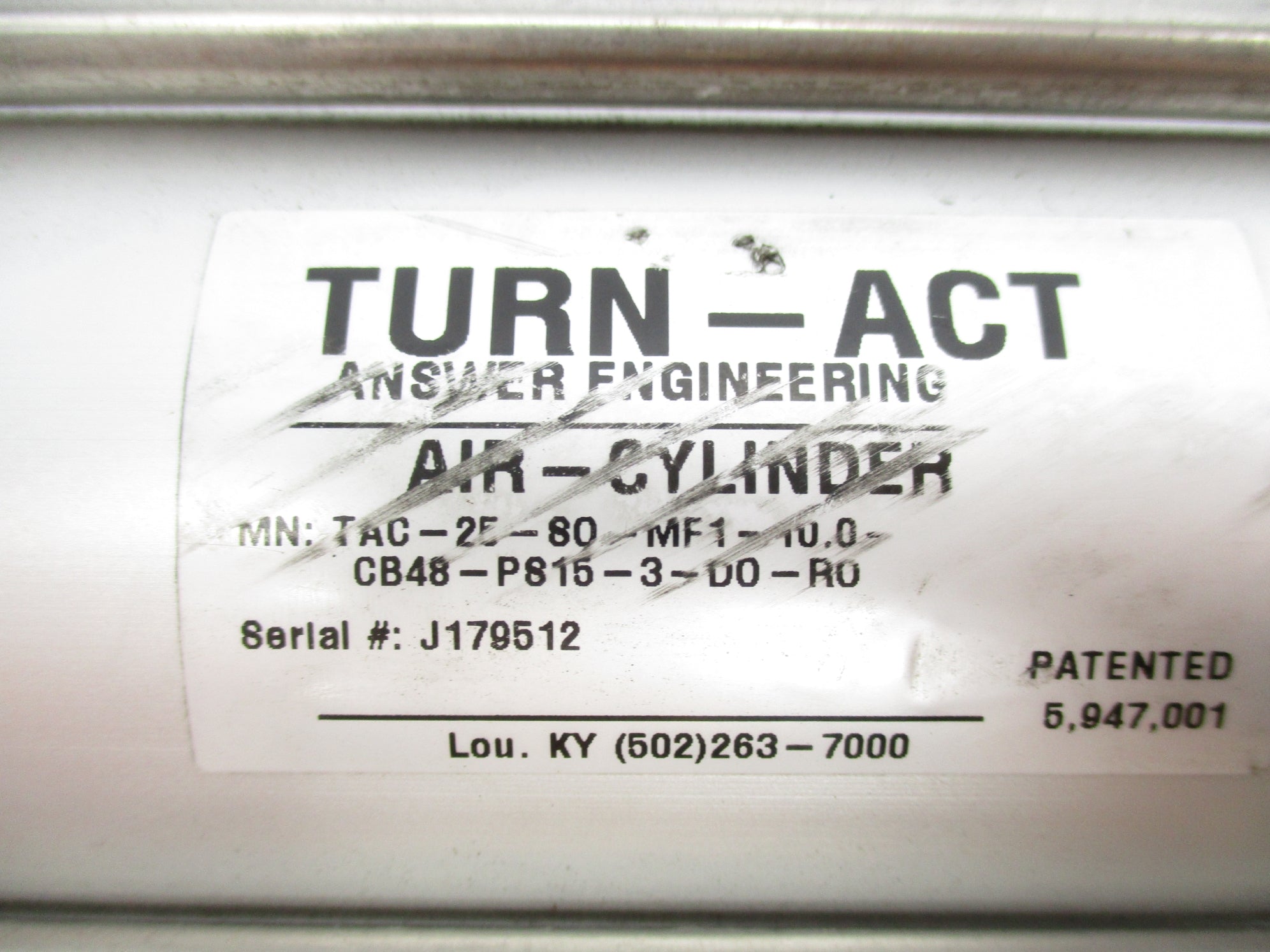 TURN-ACT TAC-25-80-MF1-10.0-CB48-P815-3-DO-RO UNMP