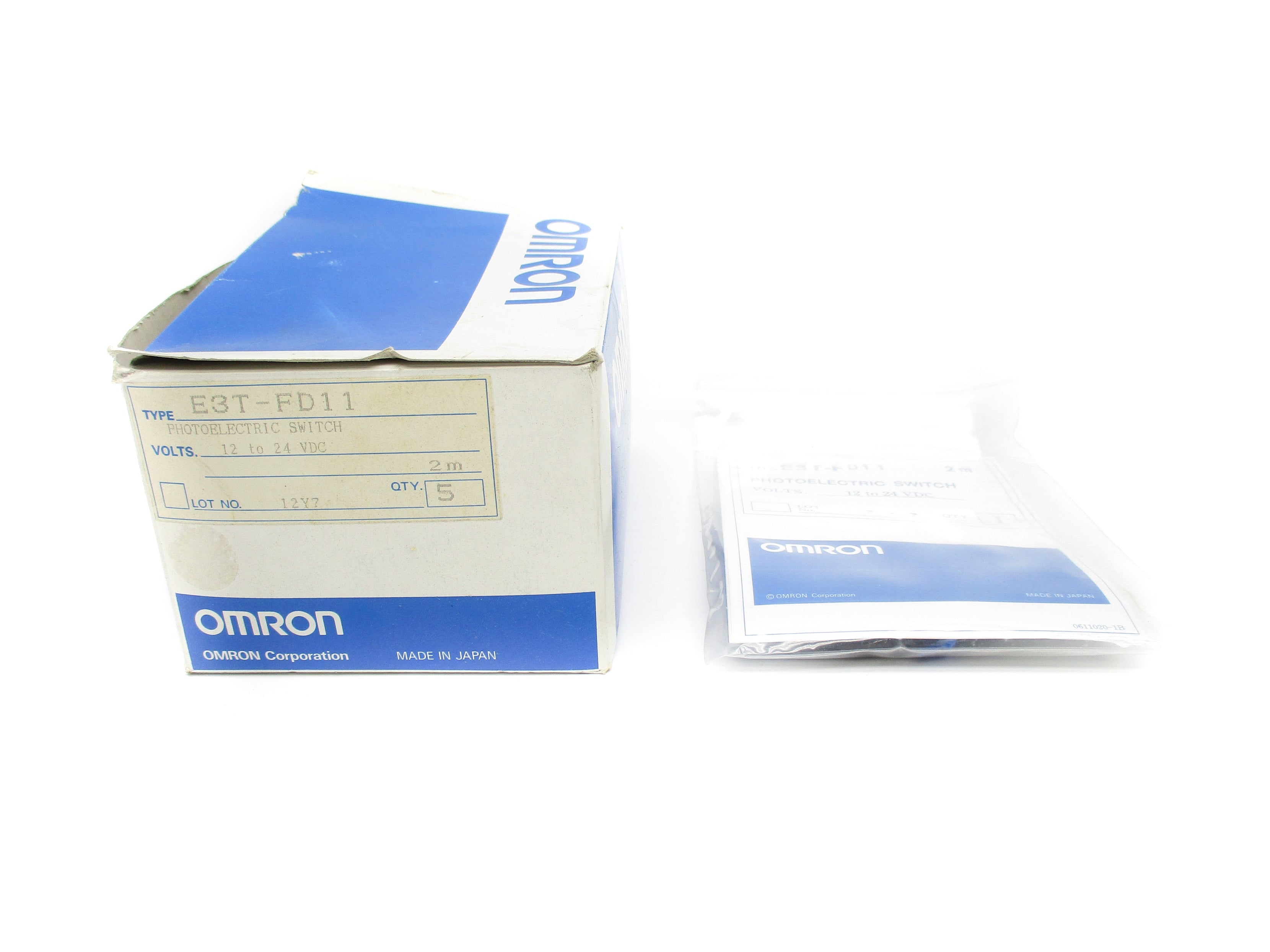 OMRON E3T-FD11 12-24VDC 2M NSMP