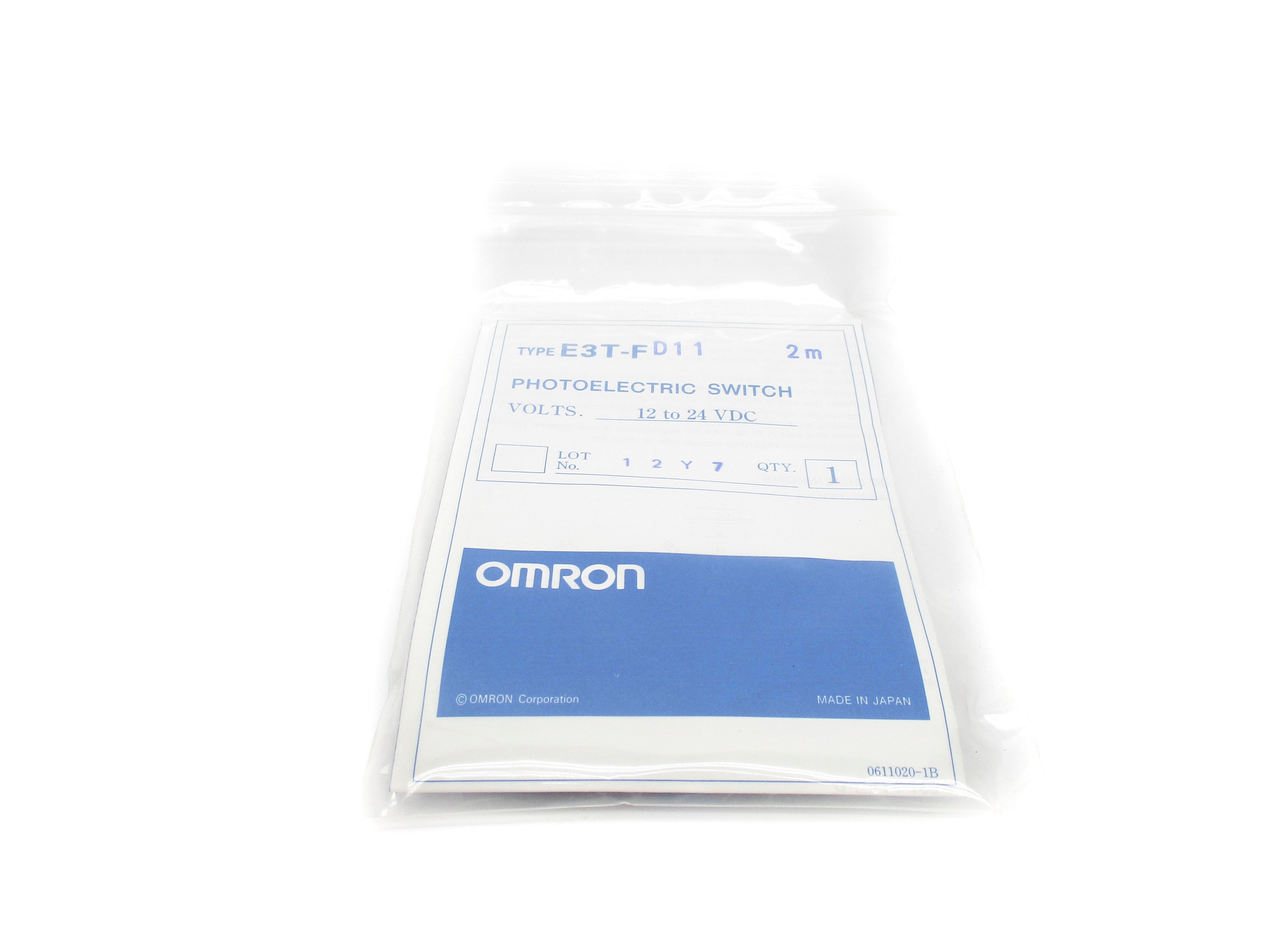 OMRON E3T-FD11 12-24VDC 2M NSMP