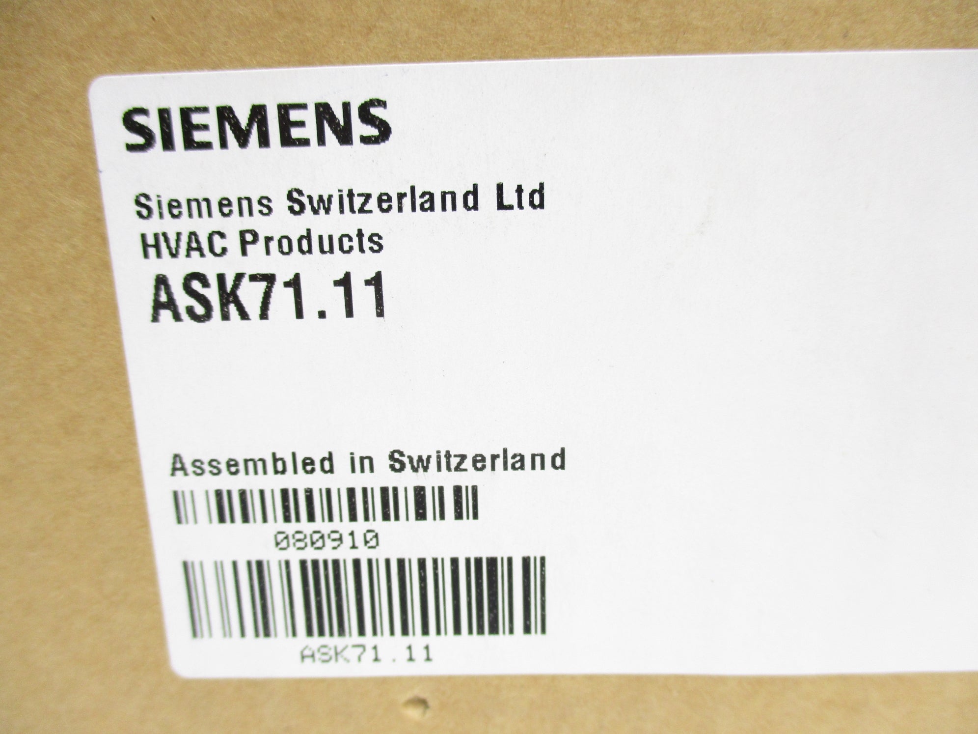 SIEMENS ASK71.11 NSMP
