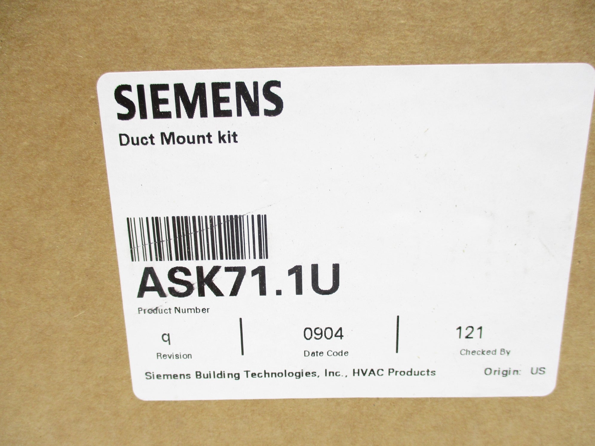 SIEMENS ASK71.1U NSFS