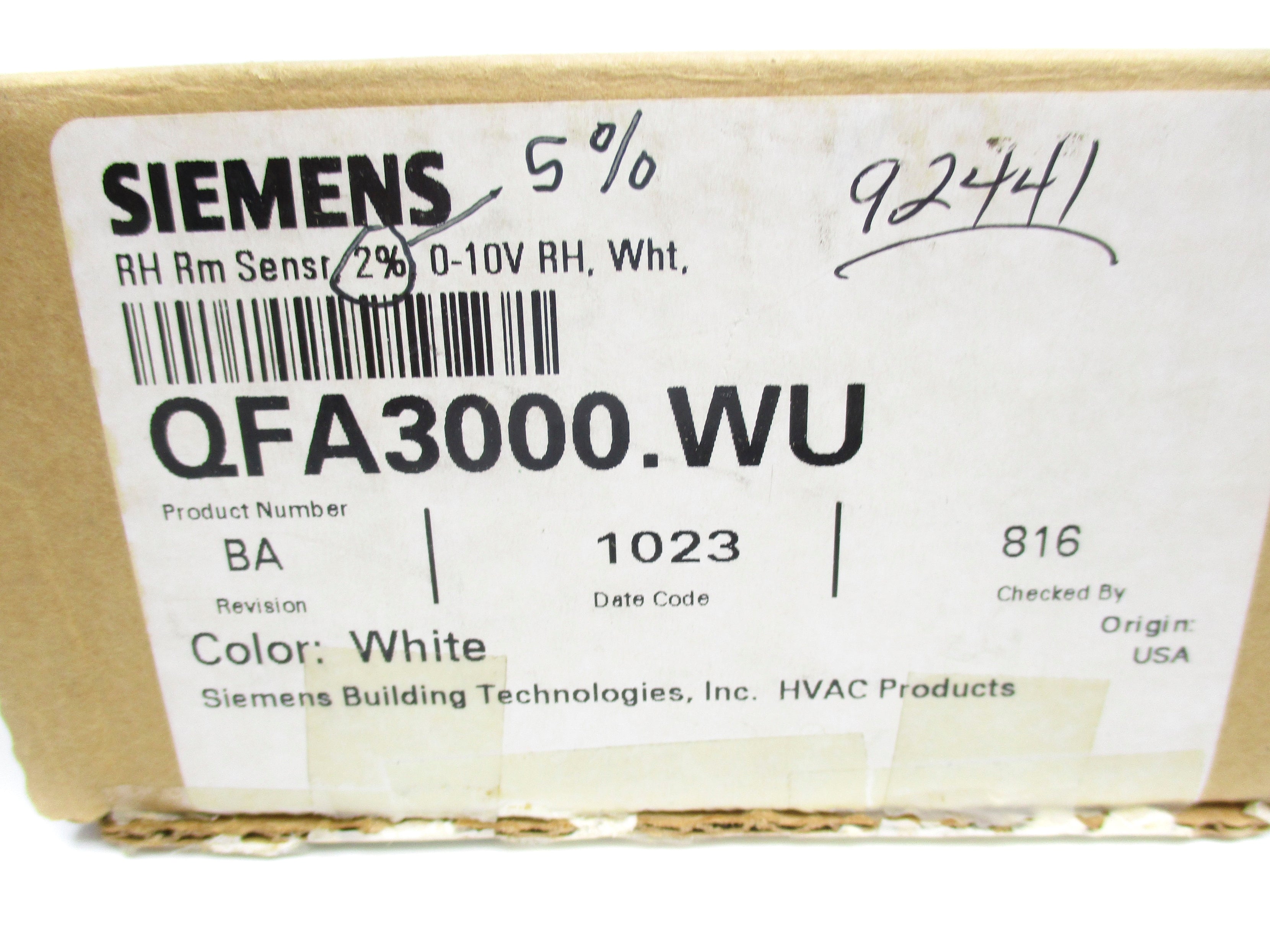 SIEMENS QFA3000.WU NSMP