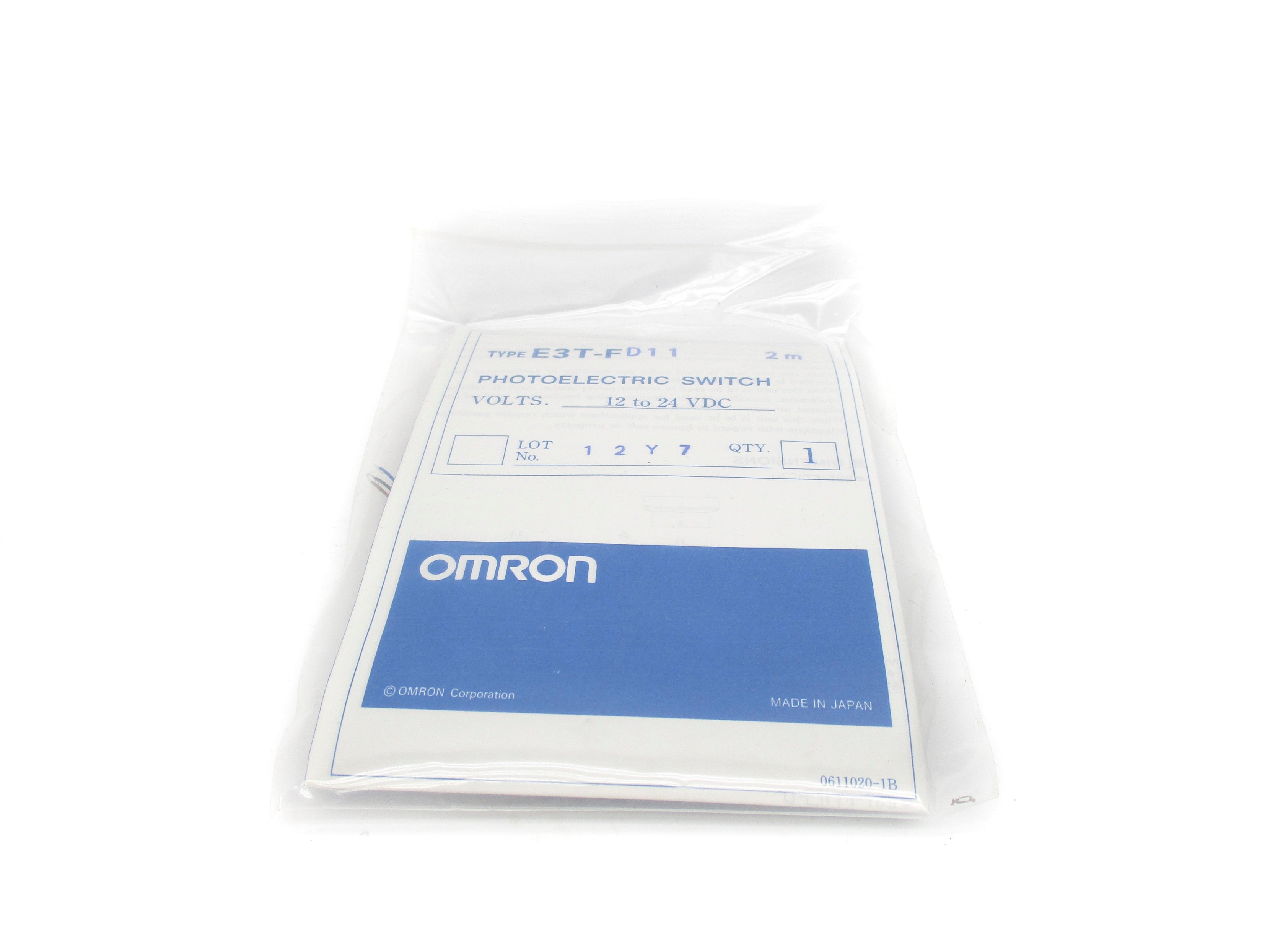 OMRON E3T-FD11 12-24VDC 2M NSMP