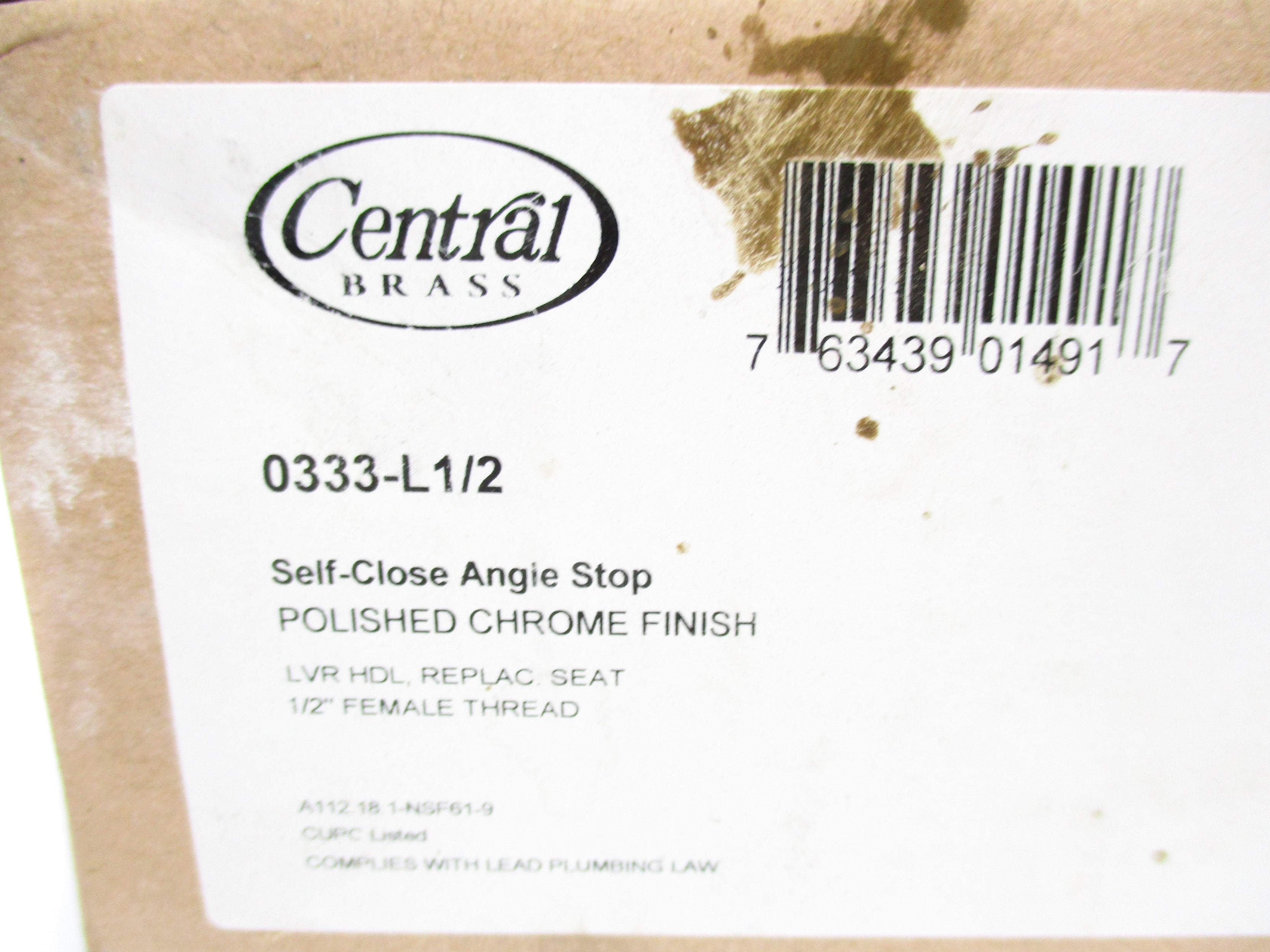 CENTRAL BRASS 0333-L1/2 NSMP