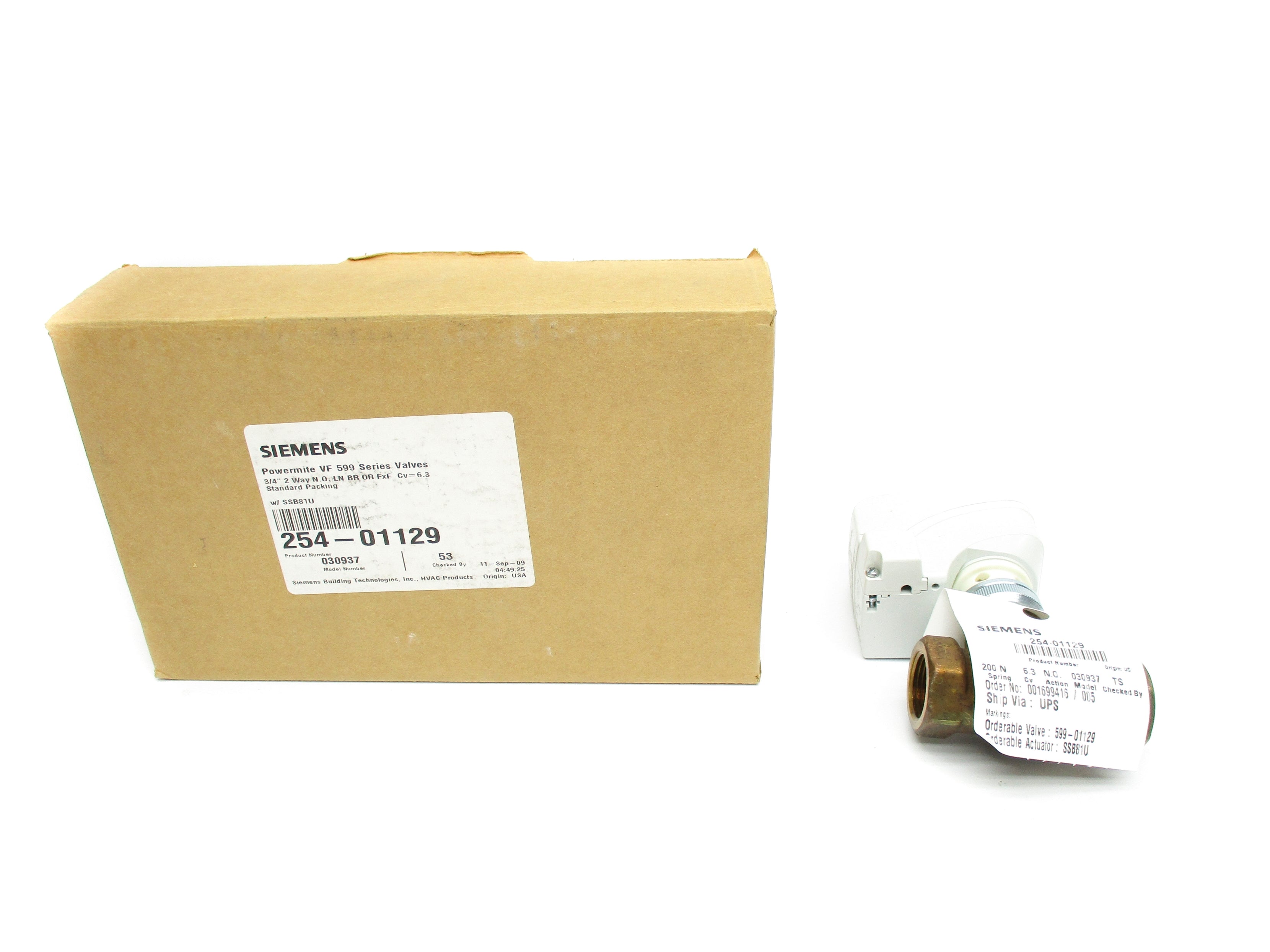 SIEMENS 254-01129 24VAC NSMP