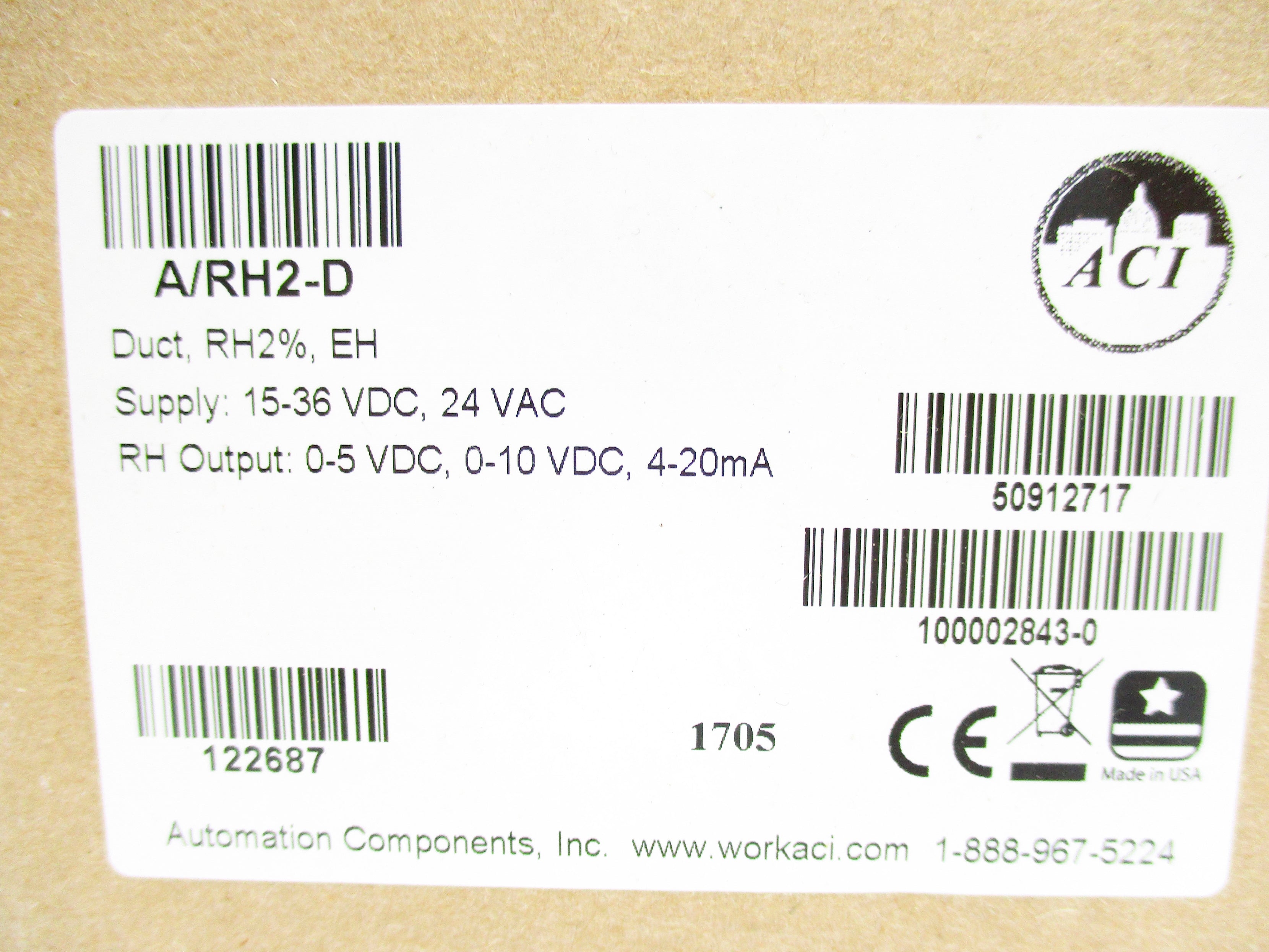 AUTOMATION COMPONENTS A/RH2-D NSMP