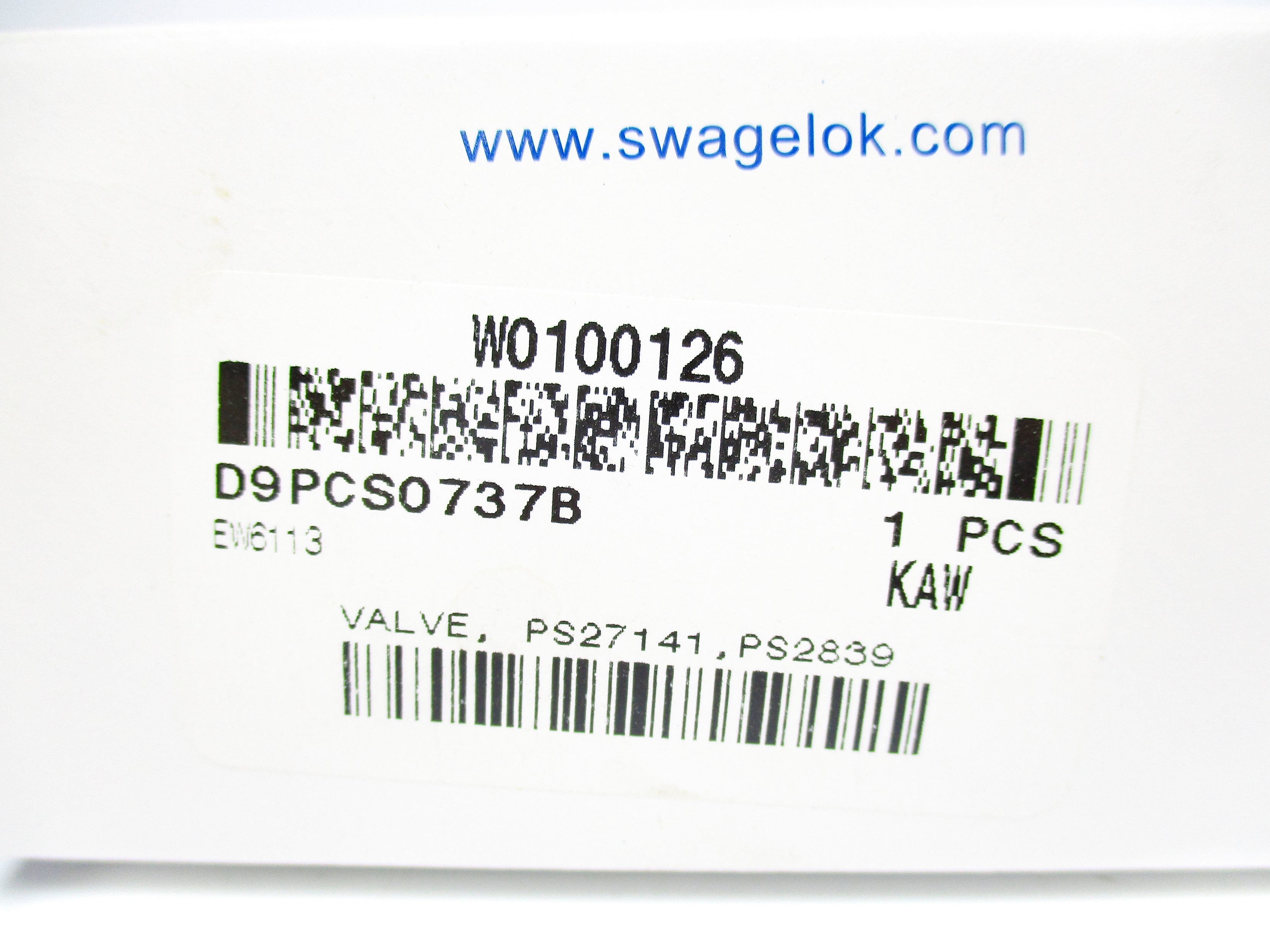 SWAGELOK W0100126 NSMP