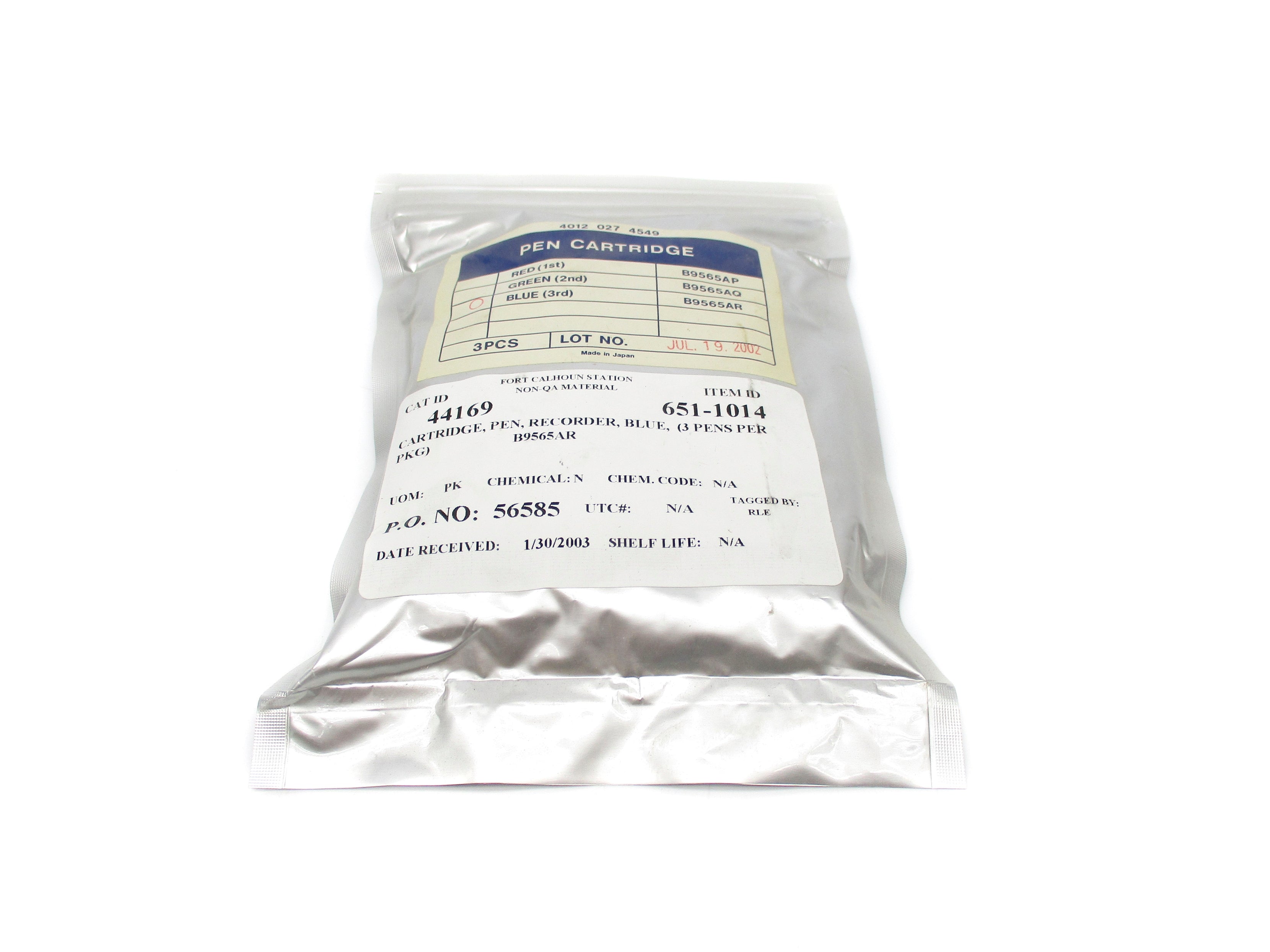 YOKOGAWA B9565AR (PKG OF 3) NSFS