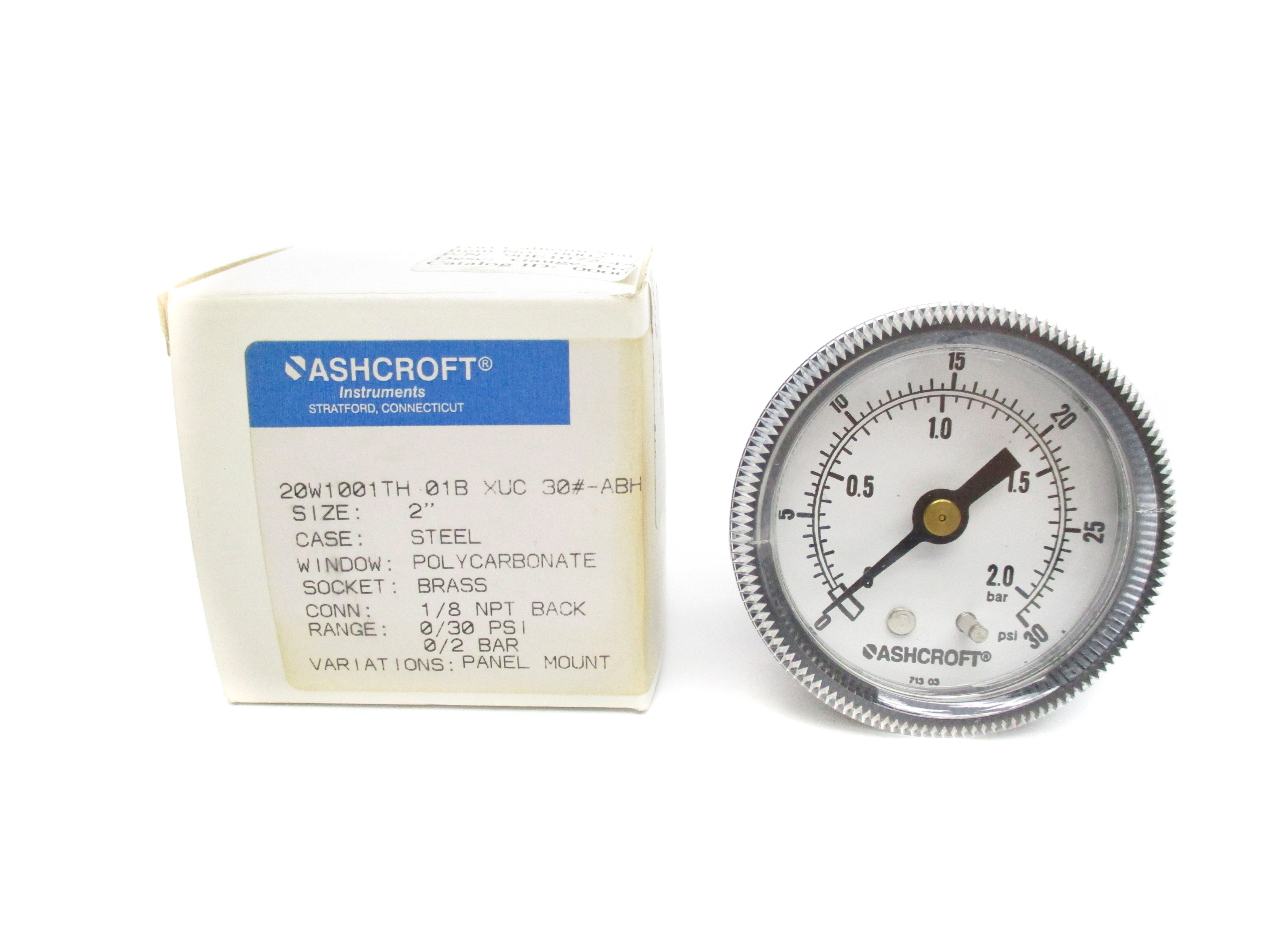 ASHCROFT 20W1001TH01BXUC30# 0-30PSI NSMP