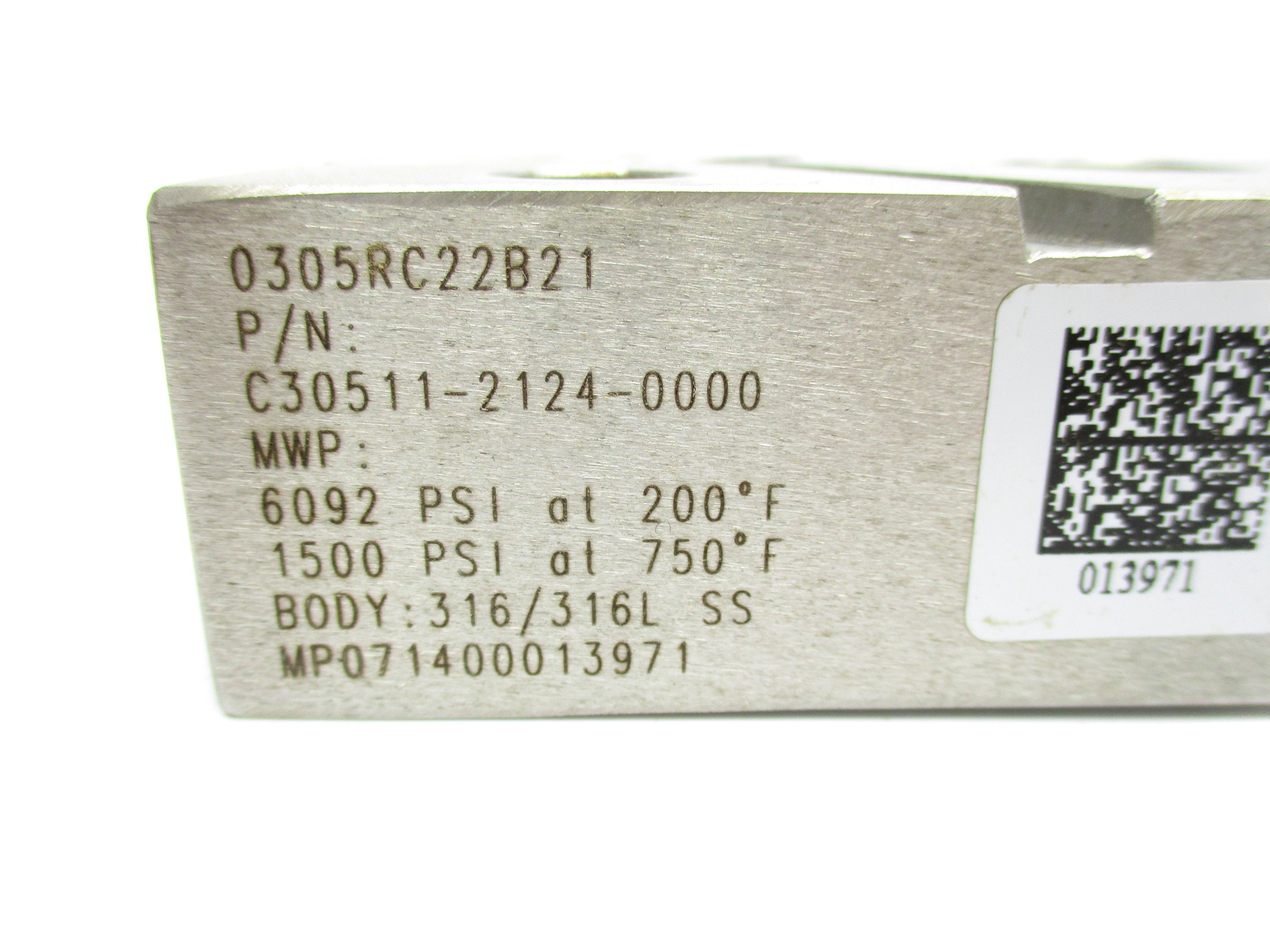 ROSEMOUNT 0305RC22B21 1500/6092PSI NSMP