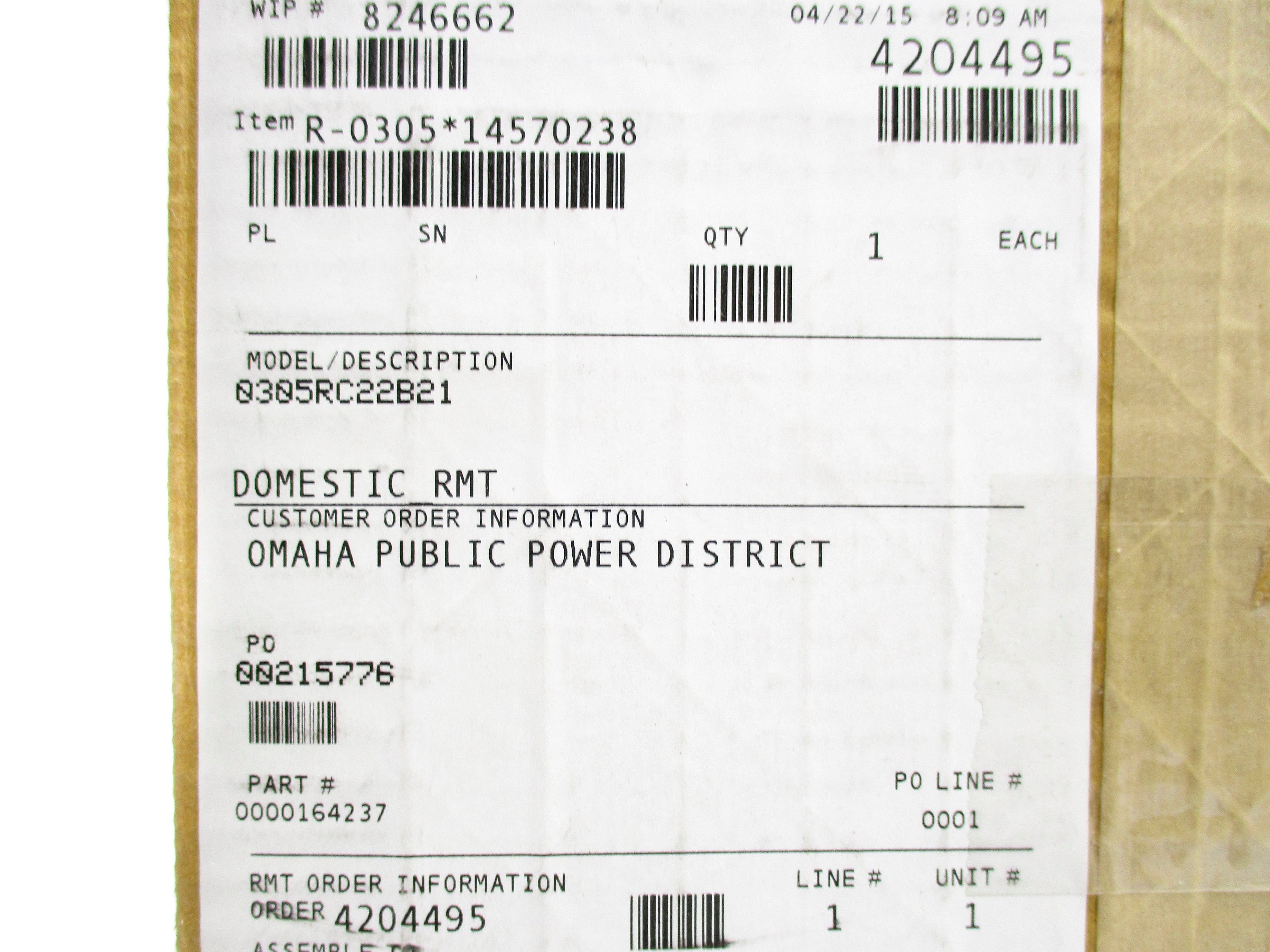 ROSEMOUNT 0305RC22B21 1500/6092PSI NSMP