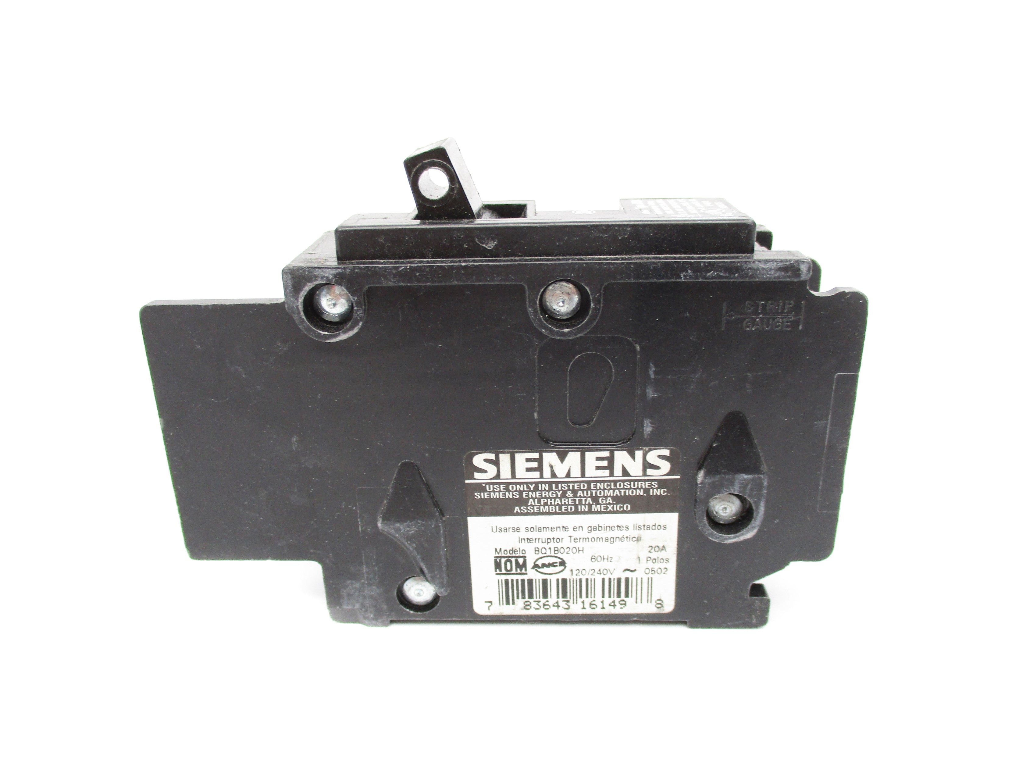 SIEMENS BQ1B020H 20A 120/240V NSNP