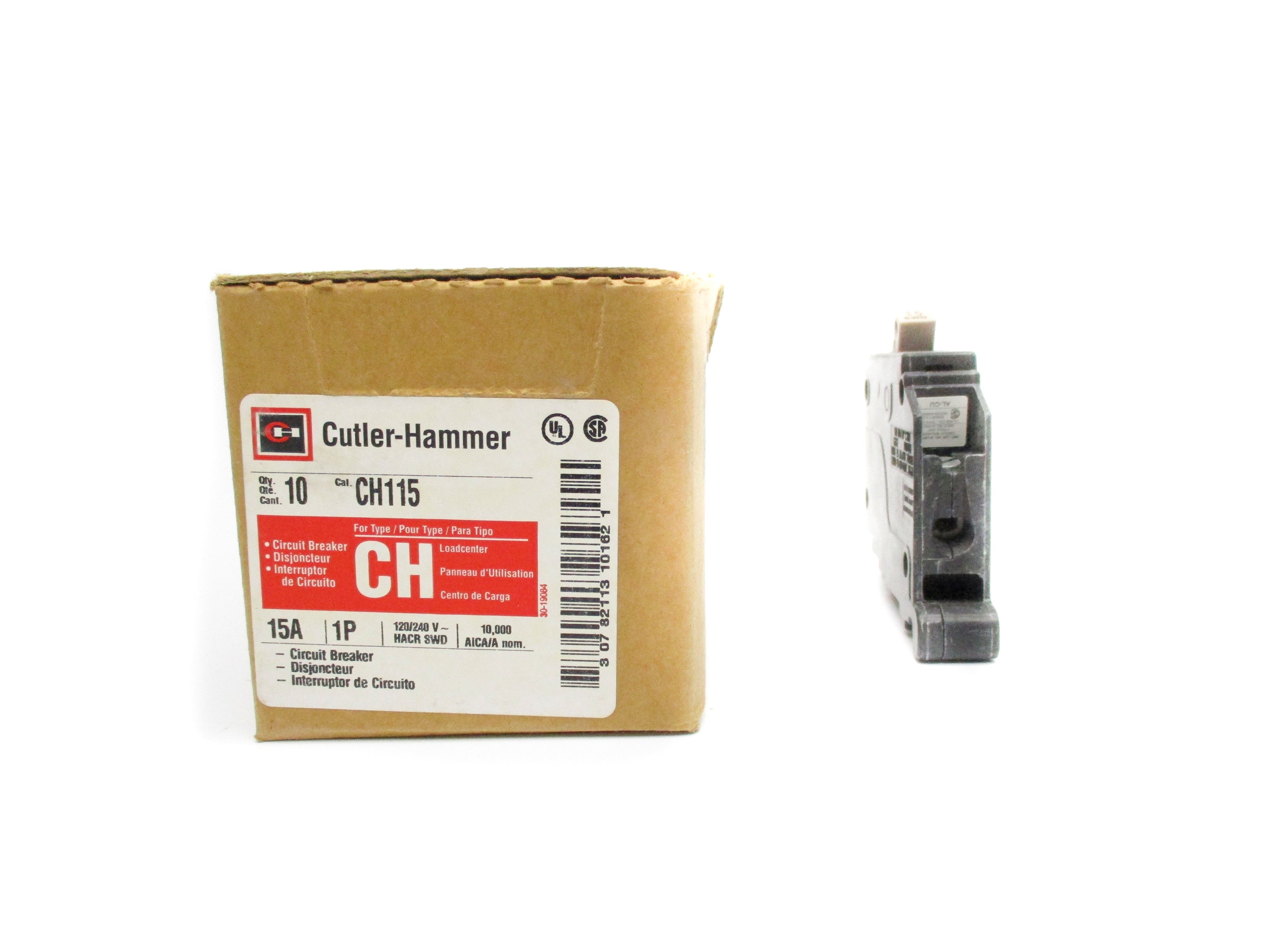 CUTLER HAMMER CH115 15A 120/240VAC (PKG OF 10) NSMP