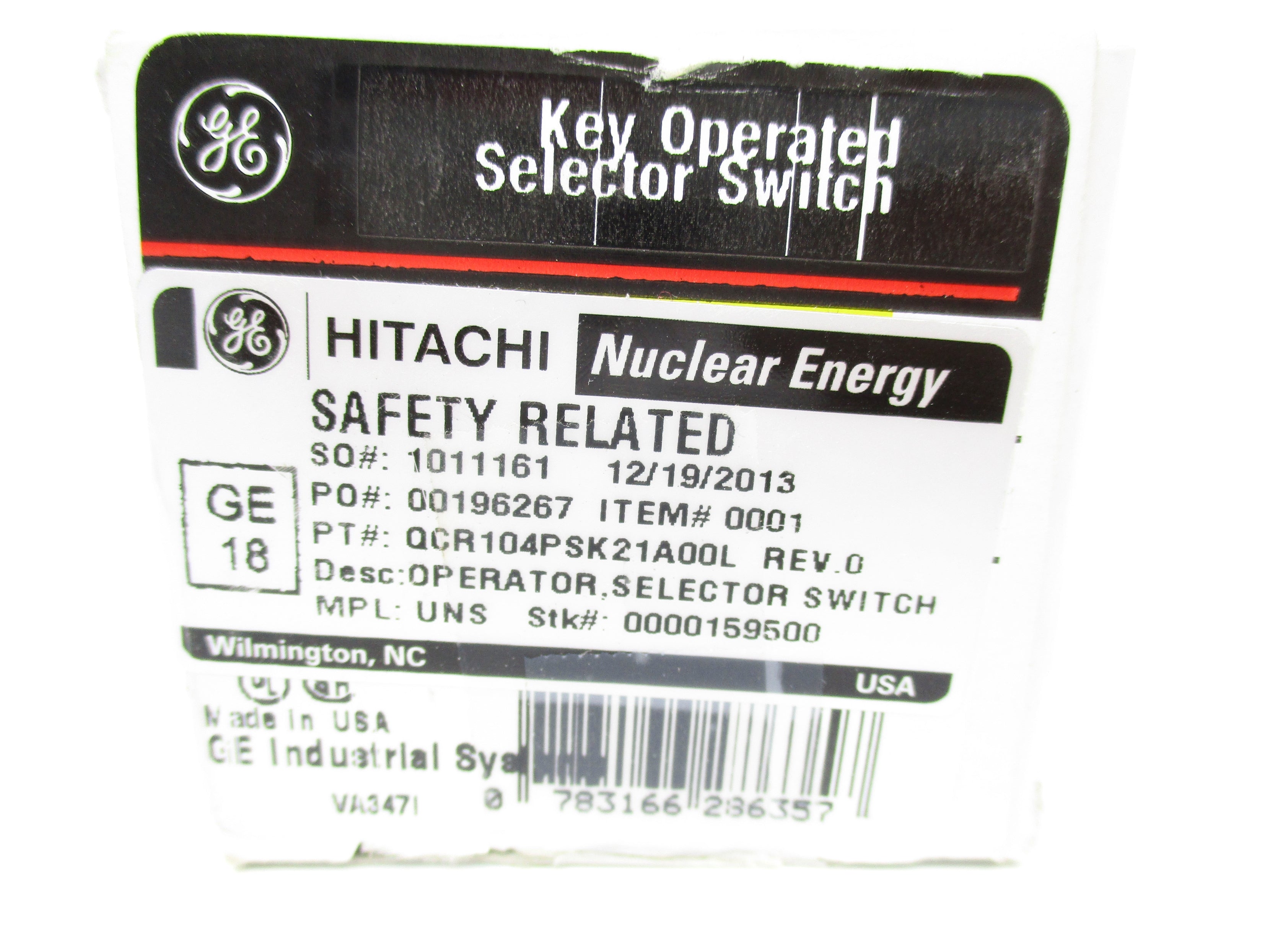 GENERAL ELECTRIC QCR104PSK21A00L NSMP