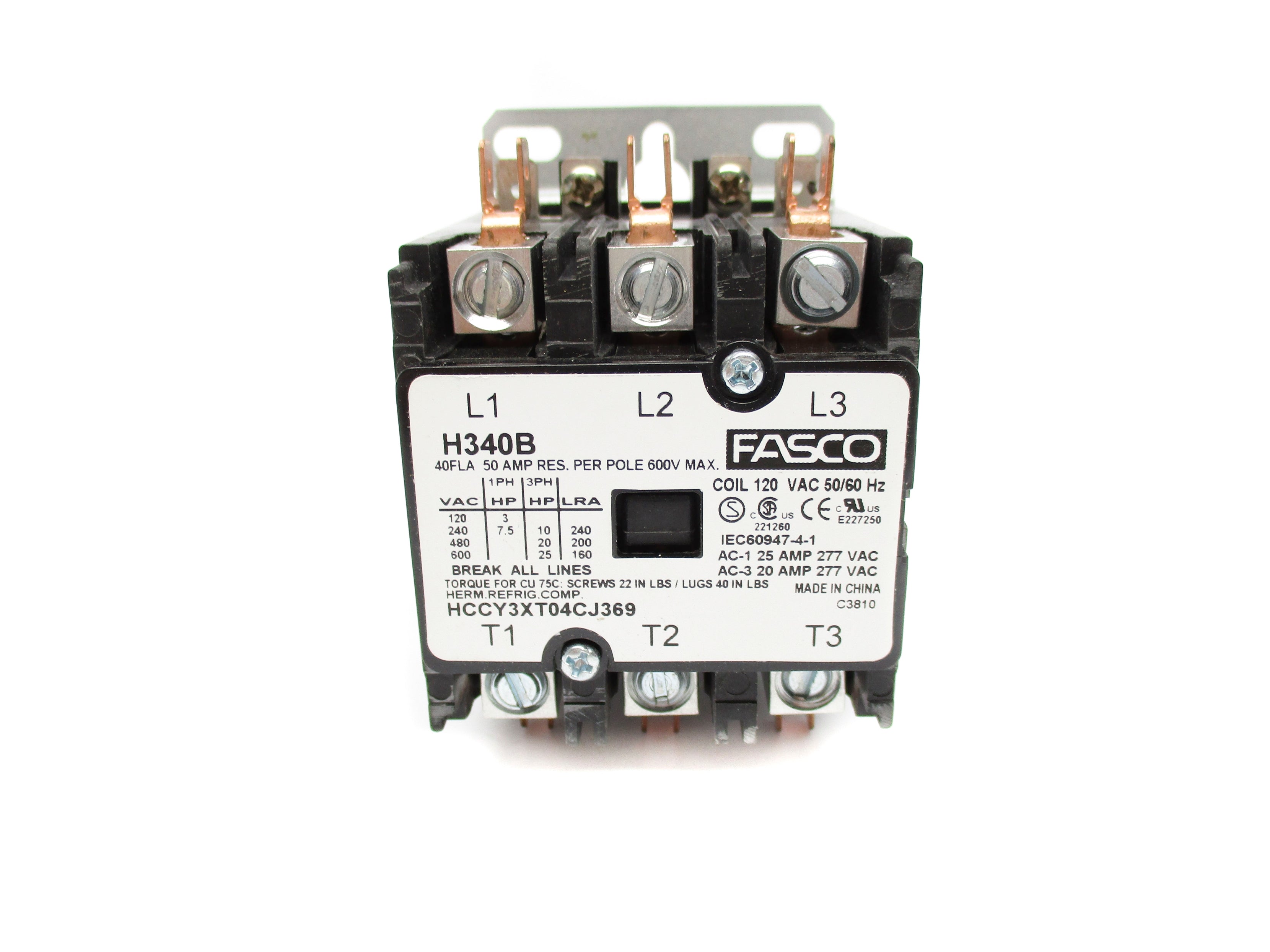FASCO H340B 120VAC NSMP