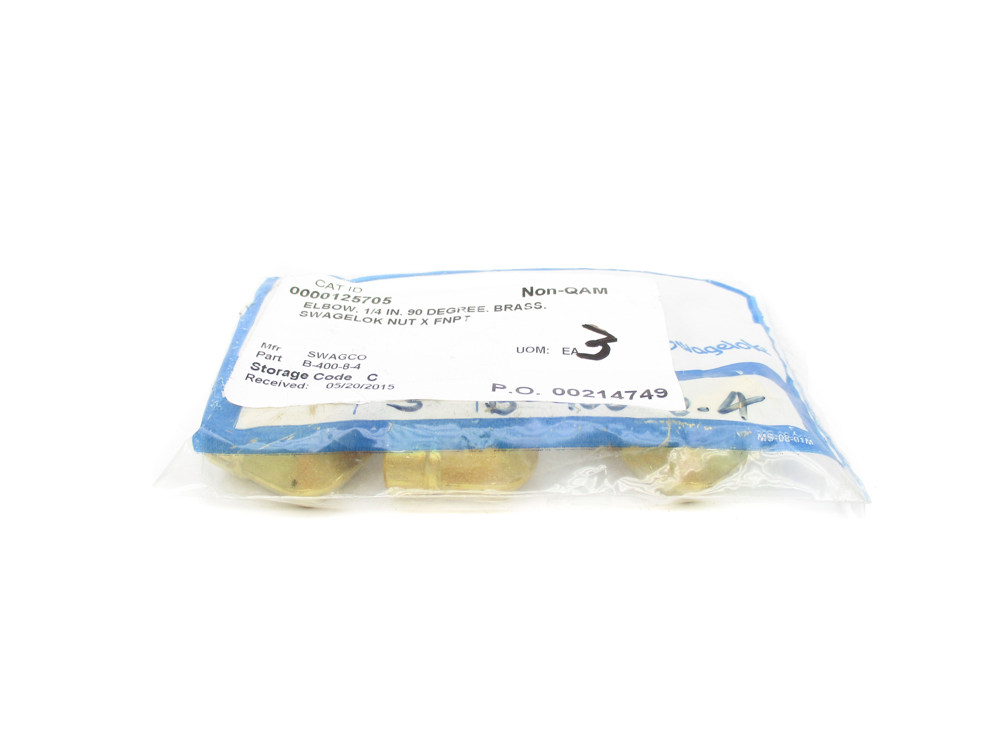 SWAGELOK B-400-8-4 (PKG OF 3) NSMP