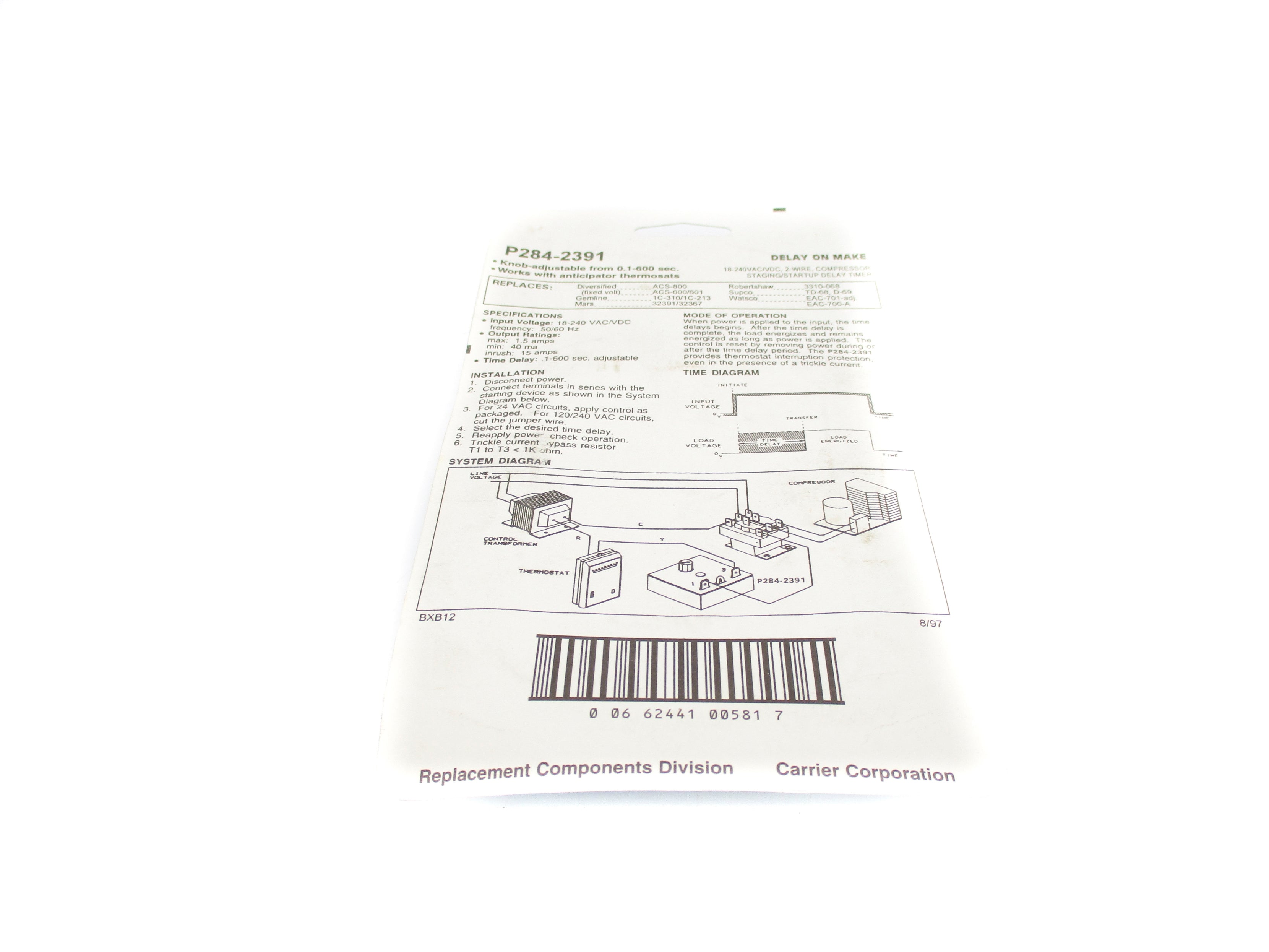 TOTALINE P284-2391 1.5A 19-240VAC NSFS