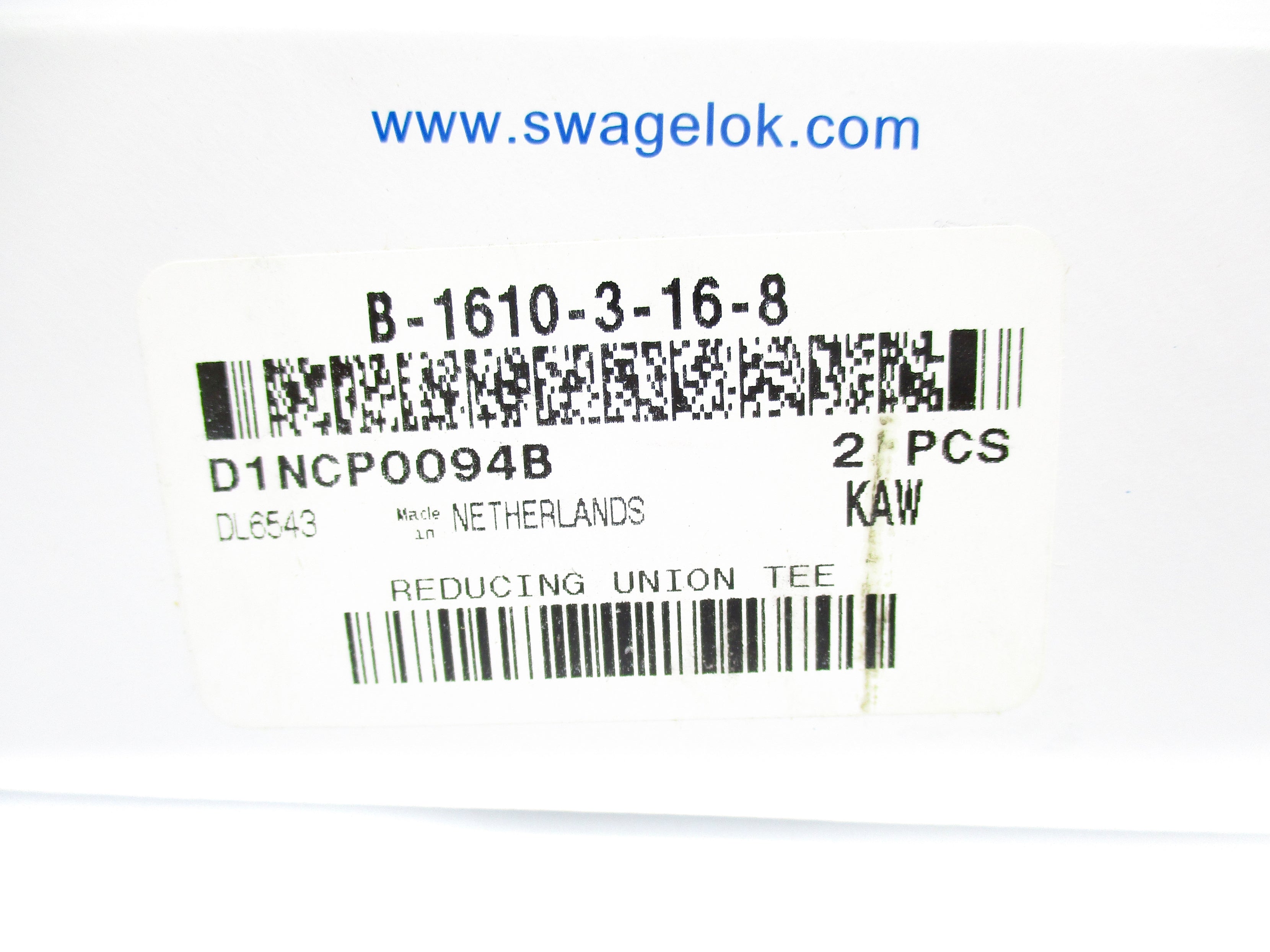 SWAGELOK B-1610-3-16-8 NSNP