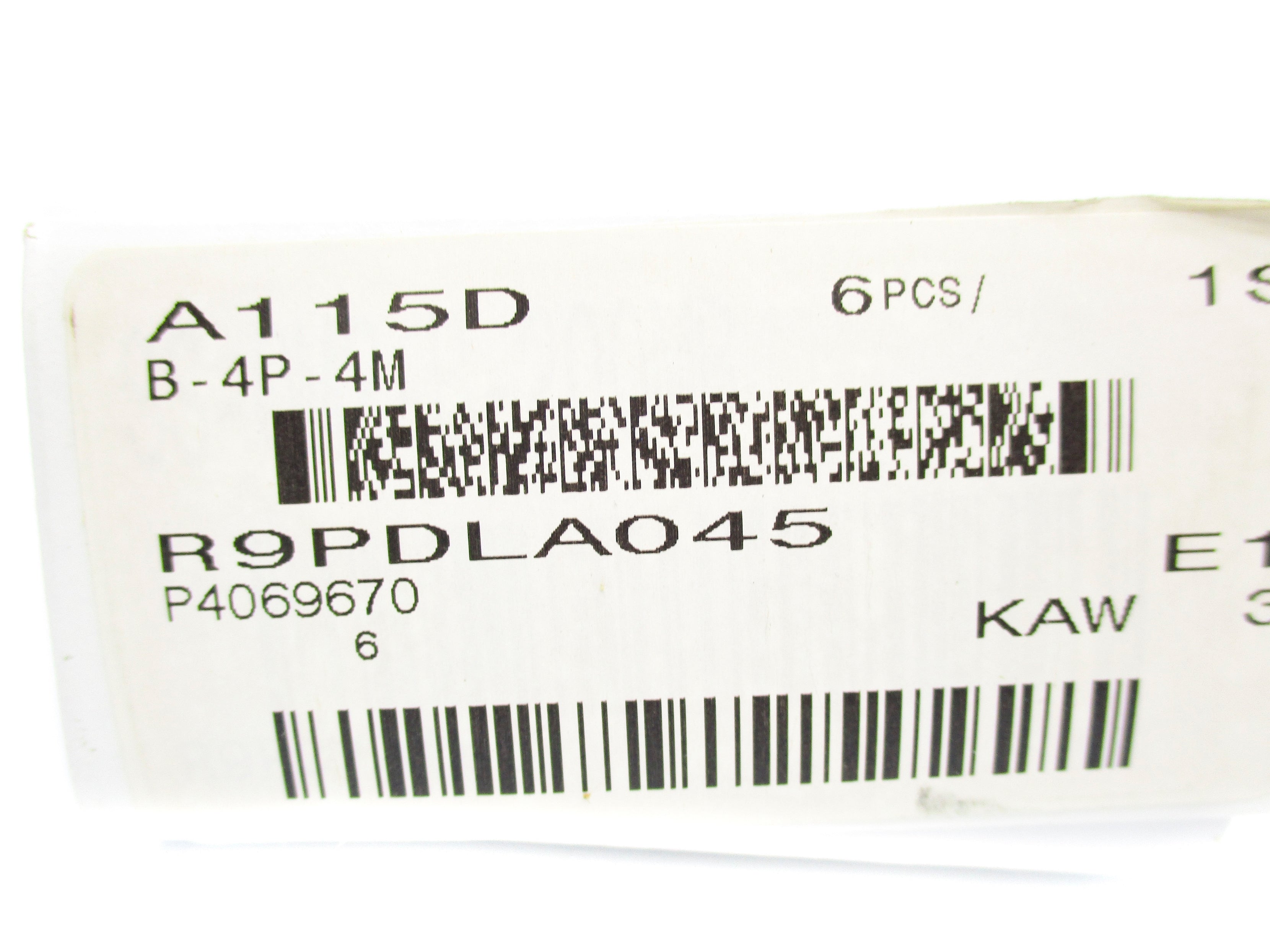 SWAGELOK B-4P-4M (PKG OF 6) NSMP