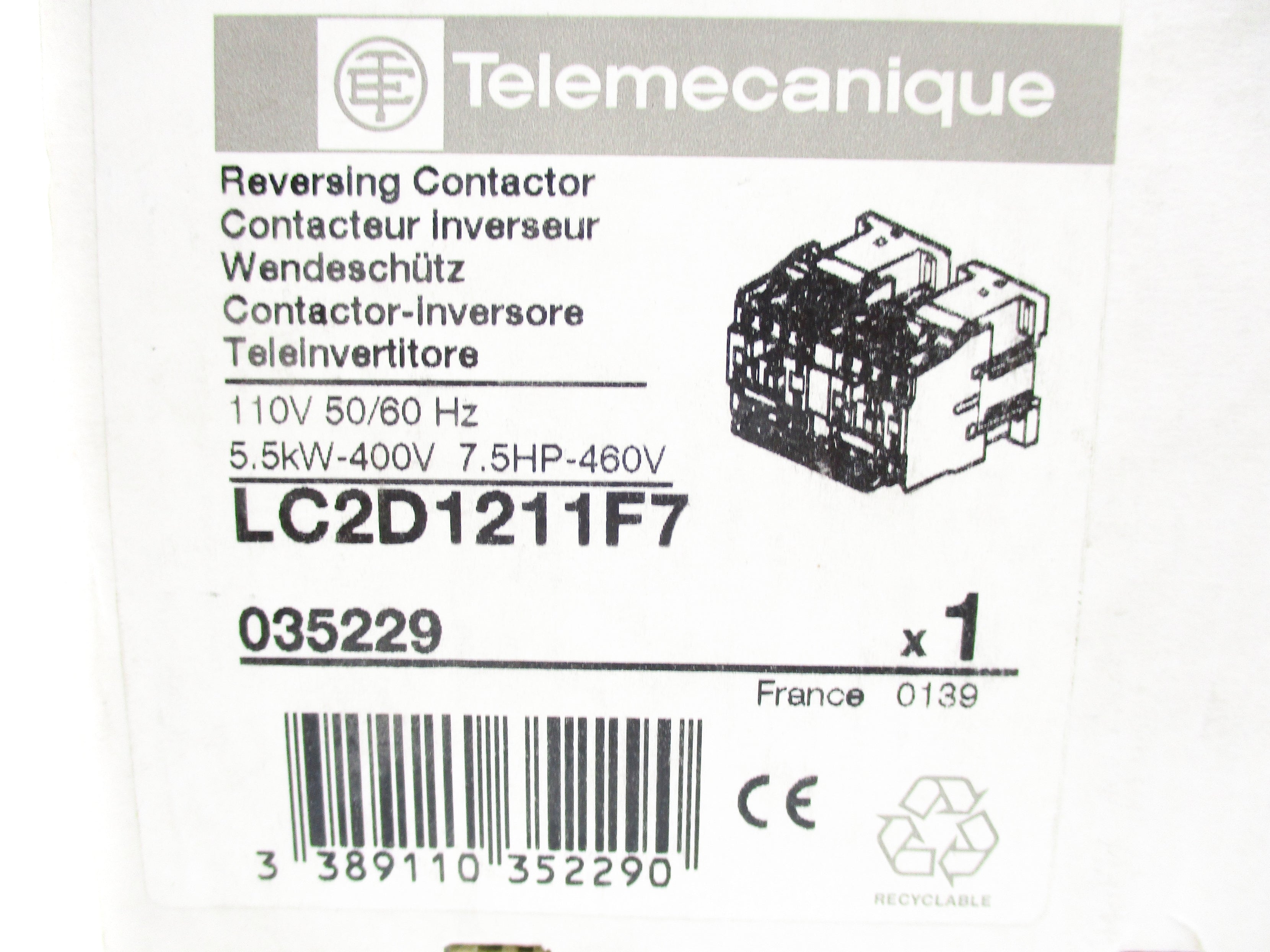 TELEMECANIQUE LC2D1211F7 110V NSMP