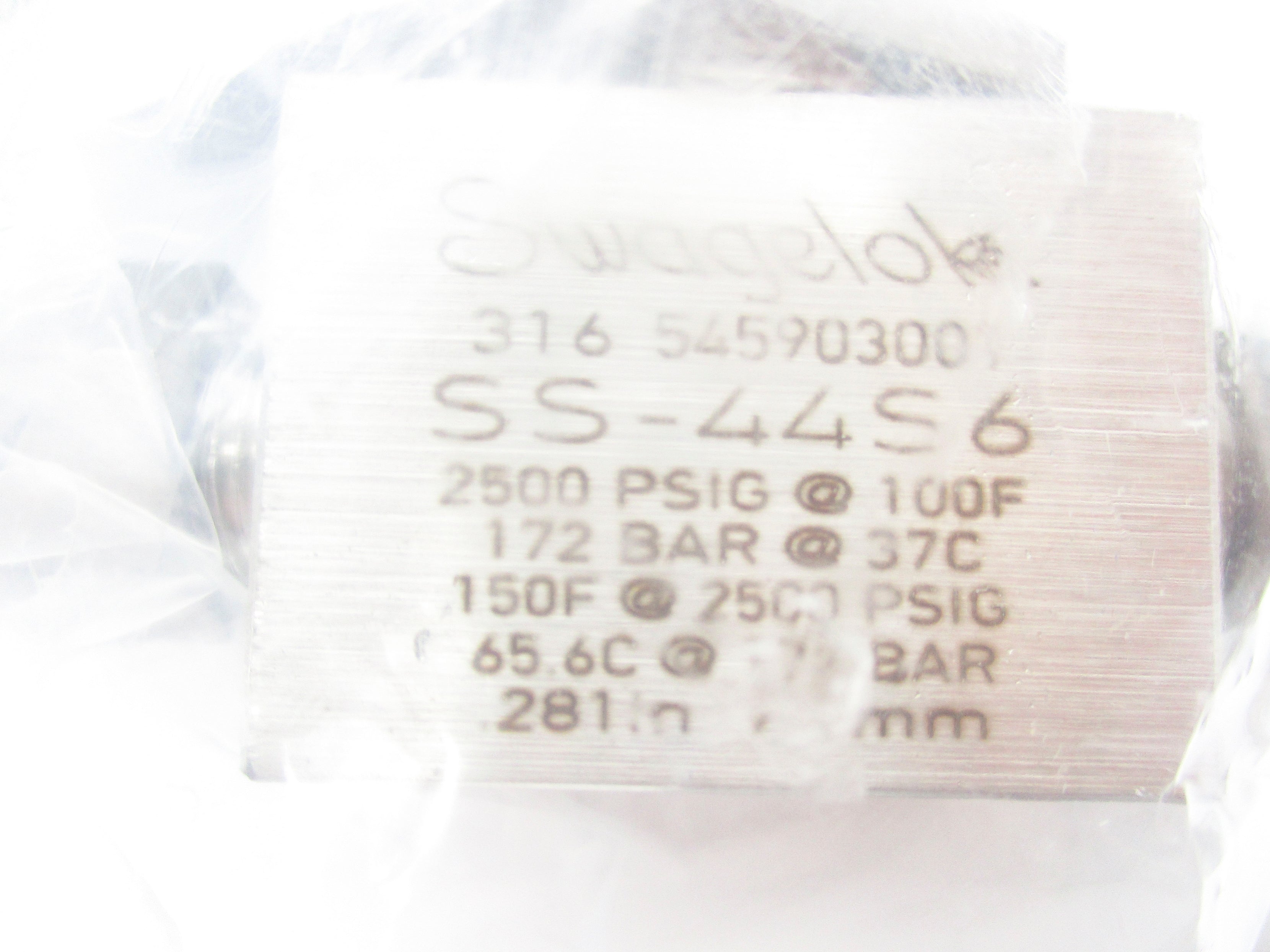 SWAGELOK SS-44S6 2500PSIG NSMP