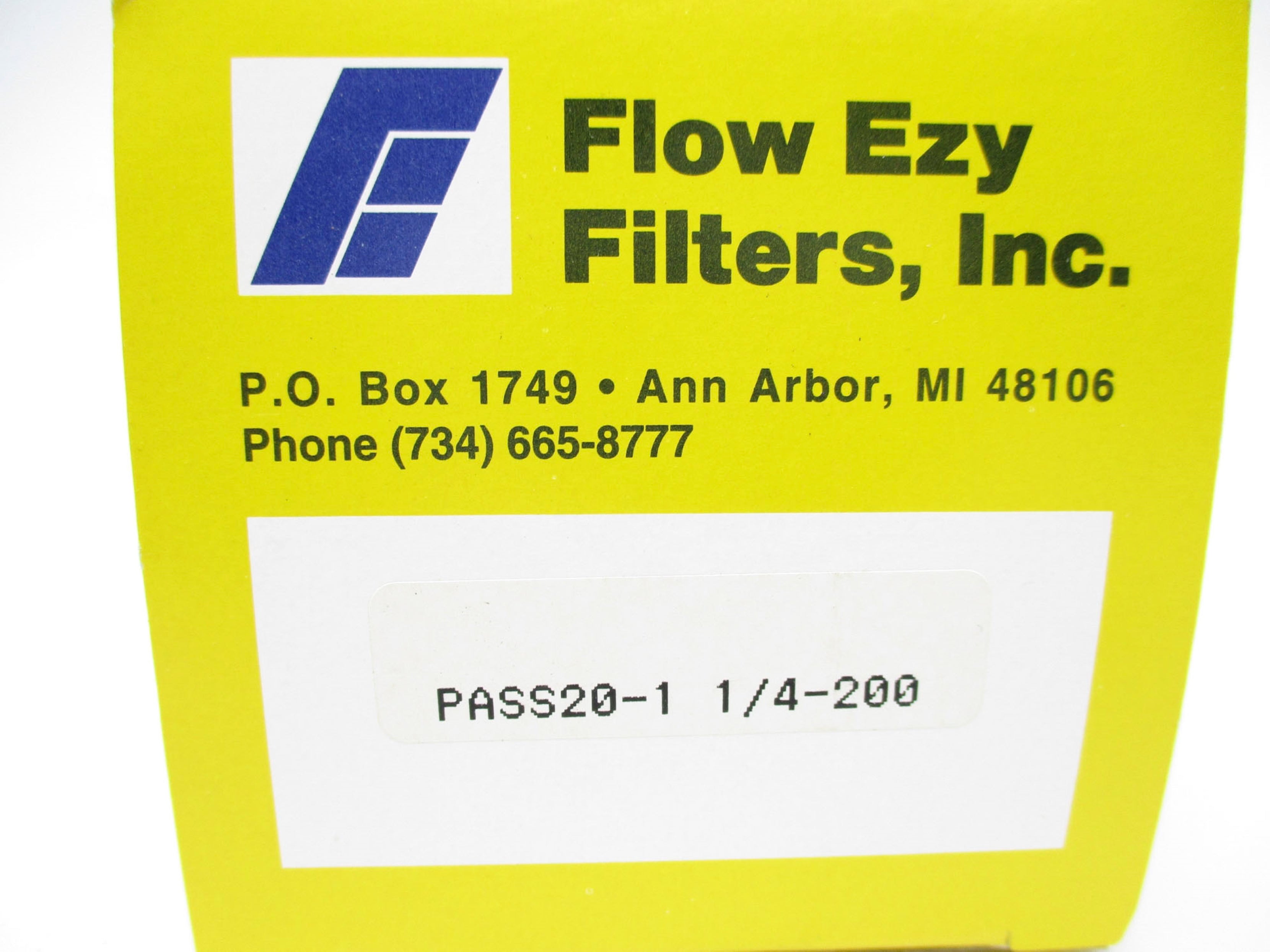 FLOW EZY FILTERS PASS20-1-1/4-200 NSMP