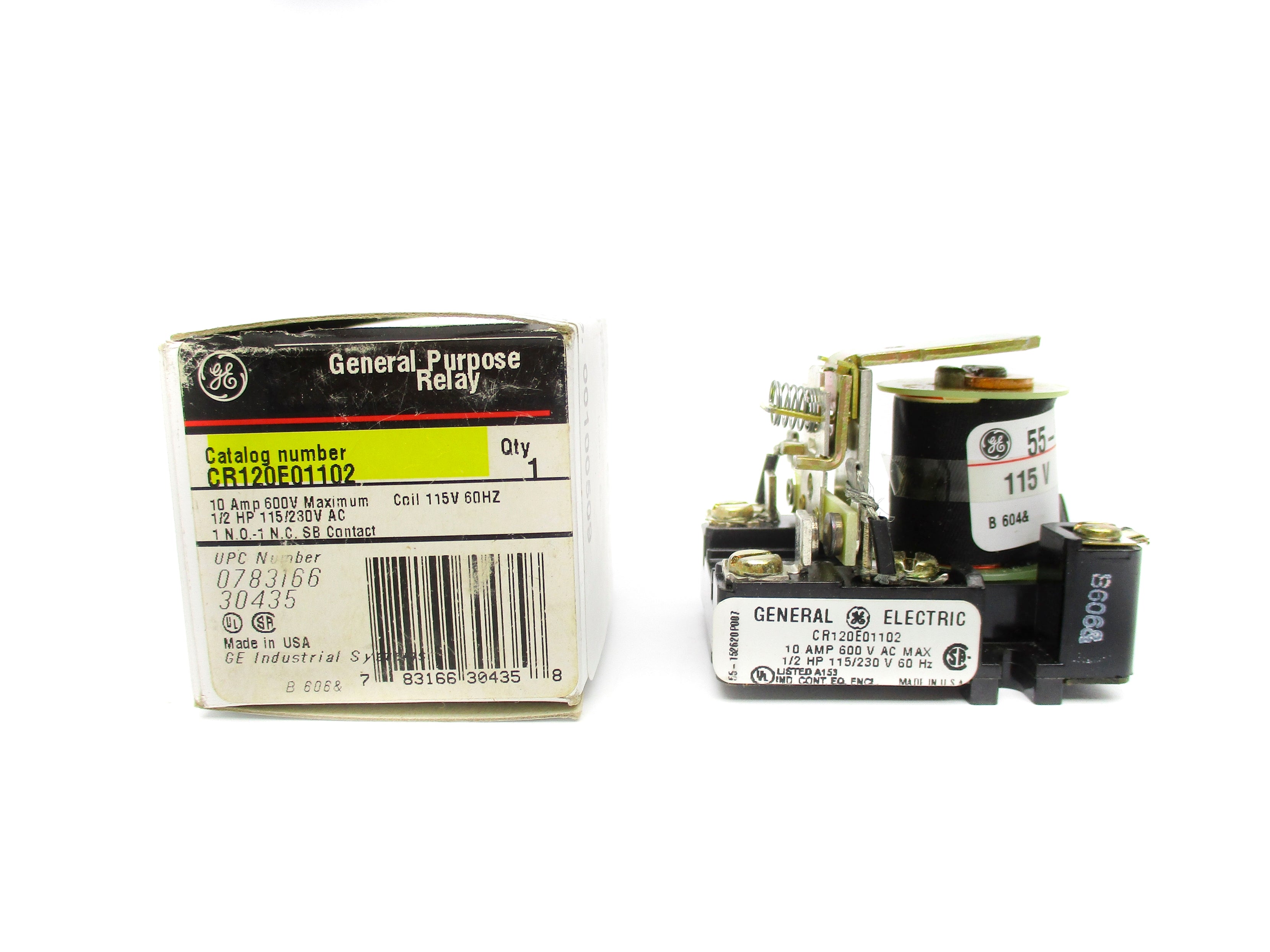GENERAL ELECTRIC CR120E01102 10A 115/230VAC NSMP