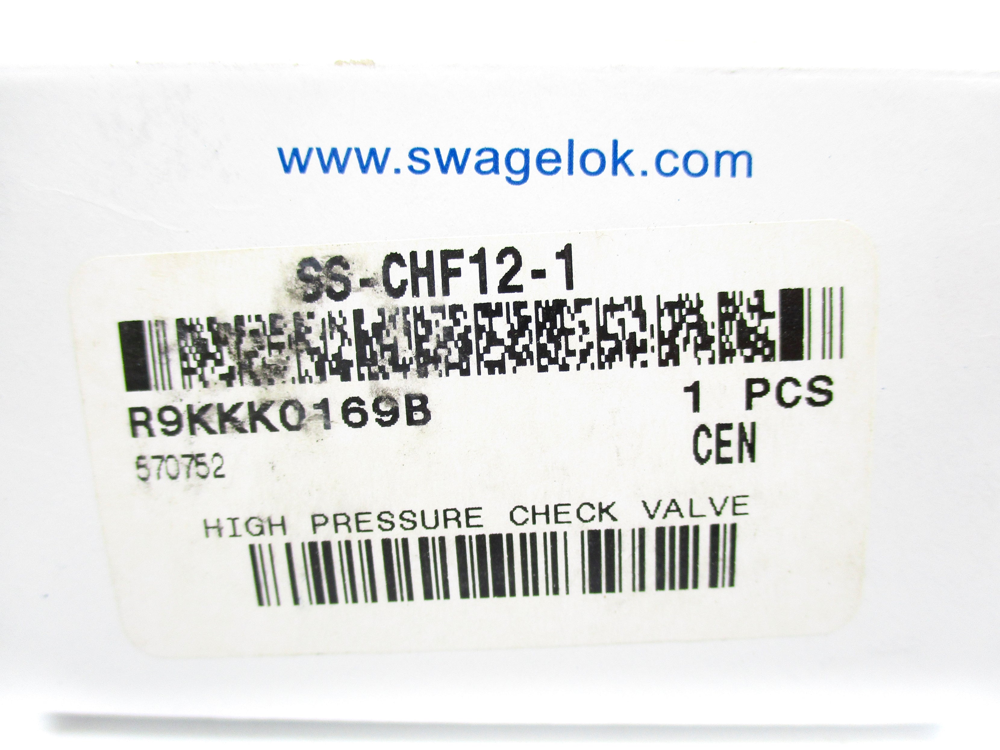 SWAGELOK SS-CHF12-1 1PSI NSMP