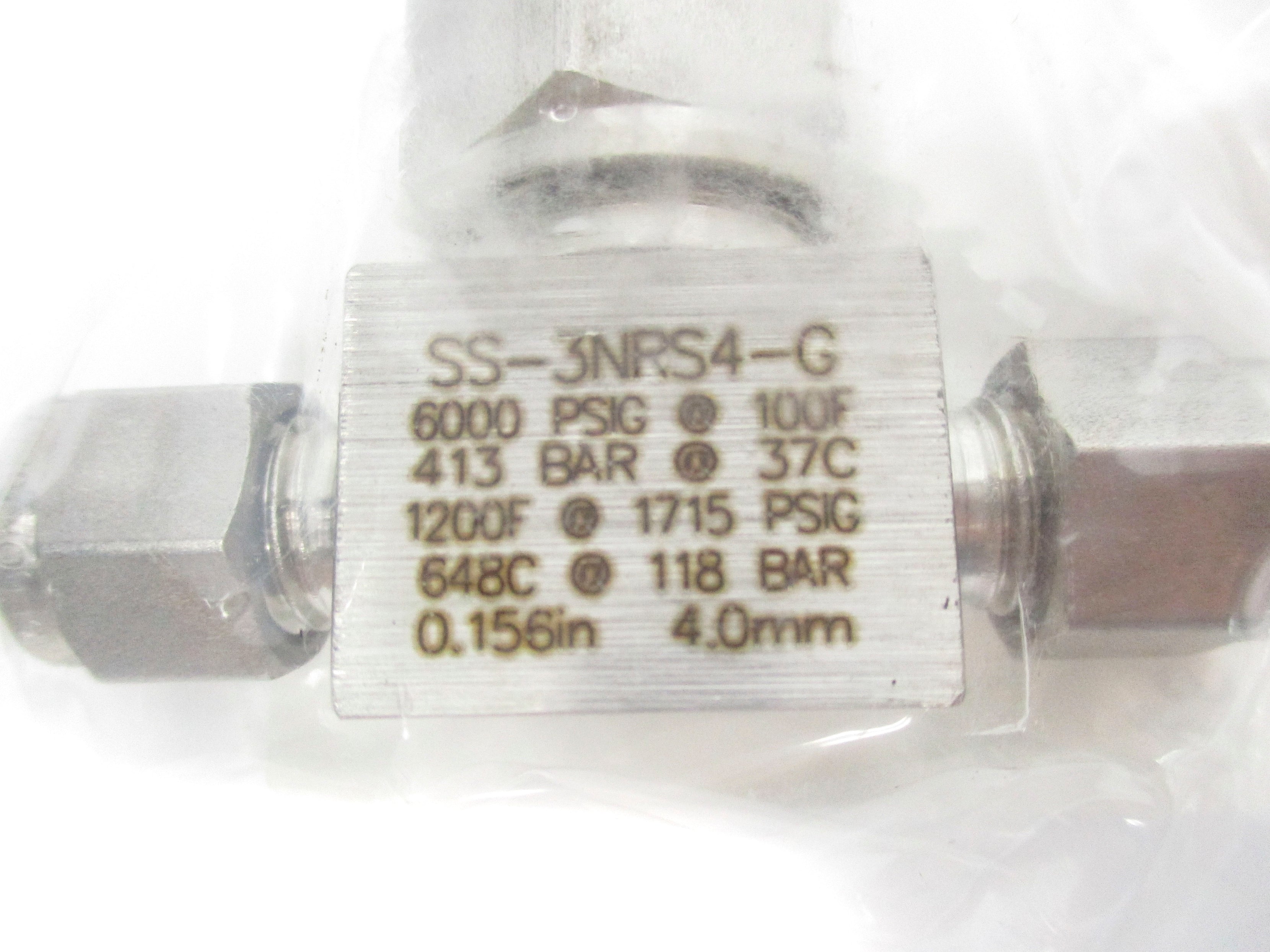 SWAGELOK SS-3NRS4-G 6000PSIG NSNP