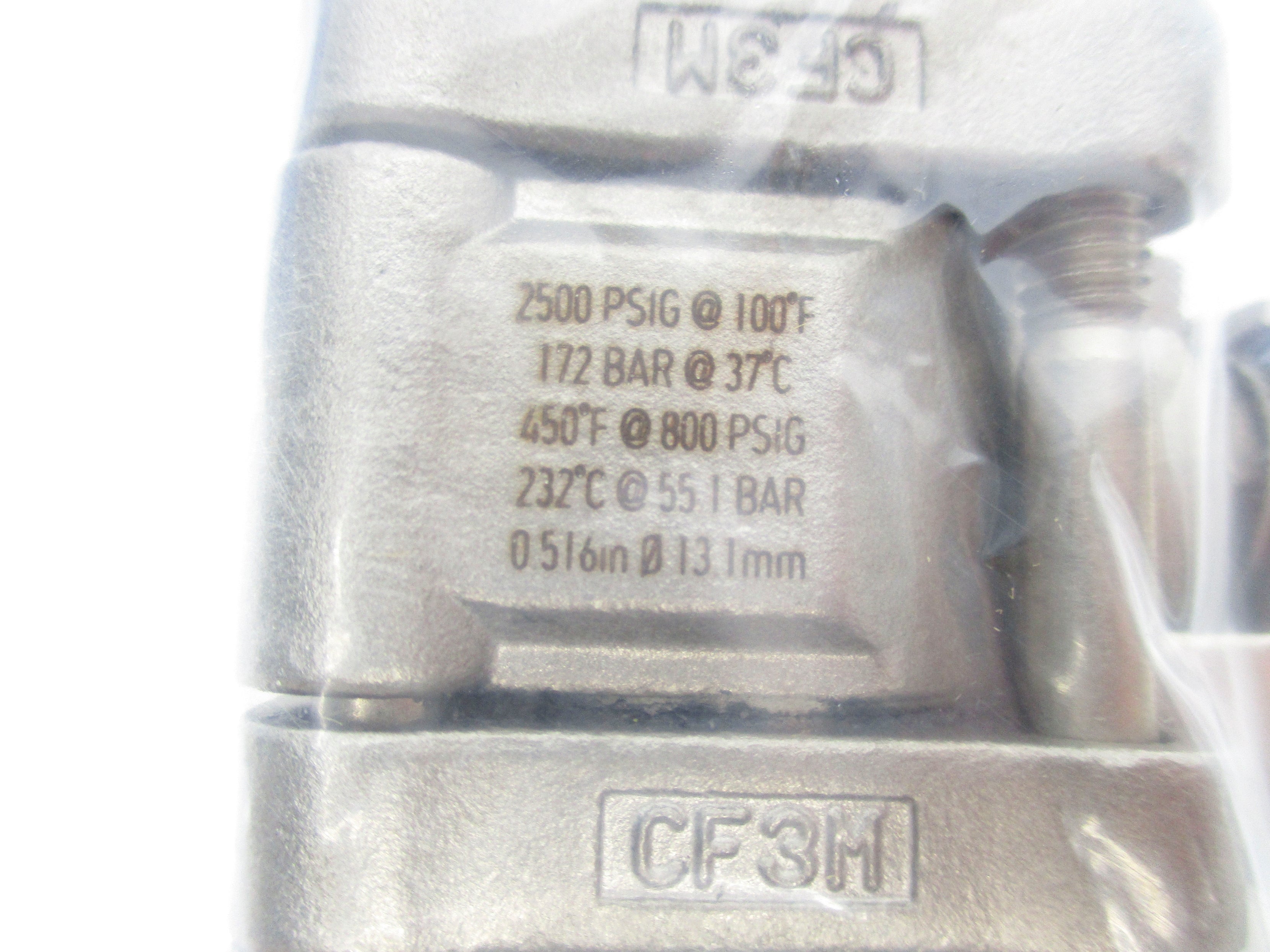 SWAGELOK SS-63PF8-2839 2500PSIG NSMP