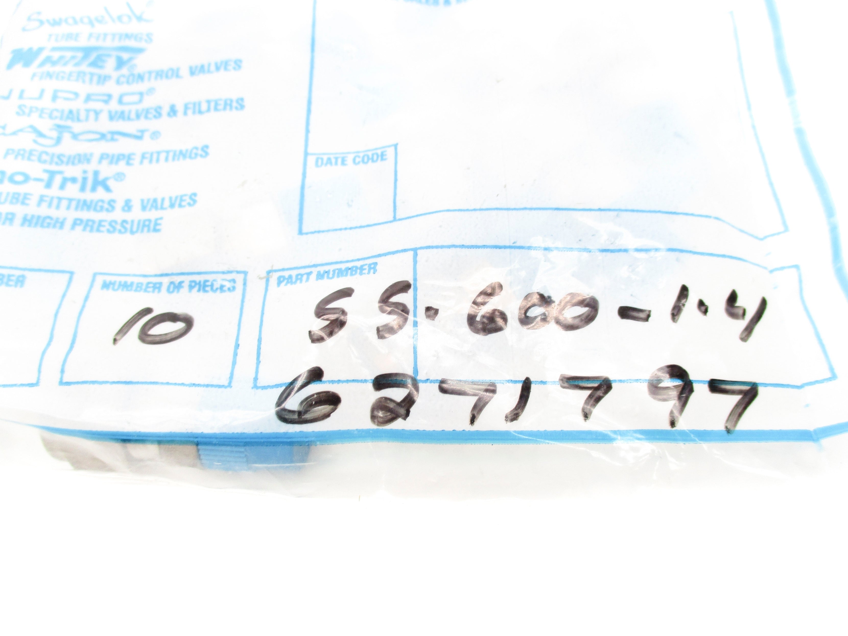 SWAGELOK SS-600-1-4 (PKG OF 10) NSMP