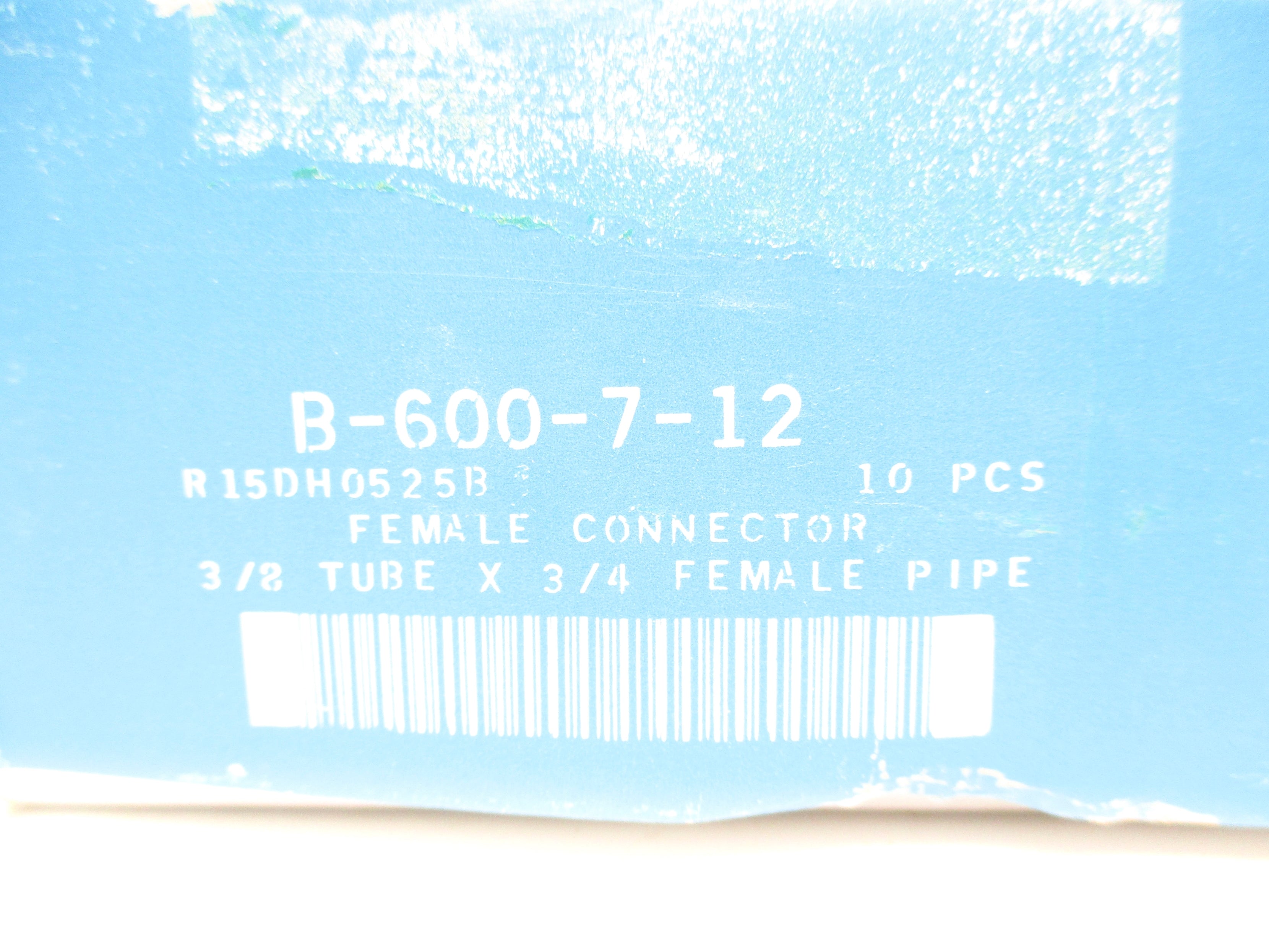 SWAGELOK B-600-7-12 (PKG OF 10) NSMP